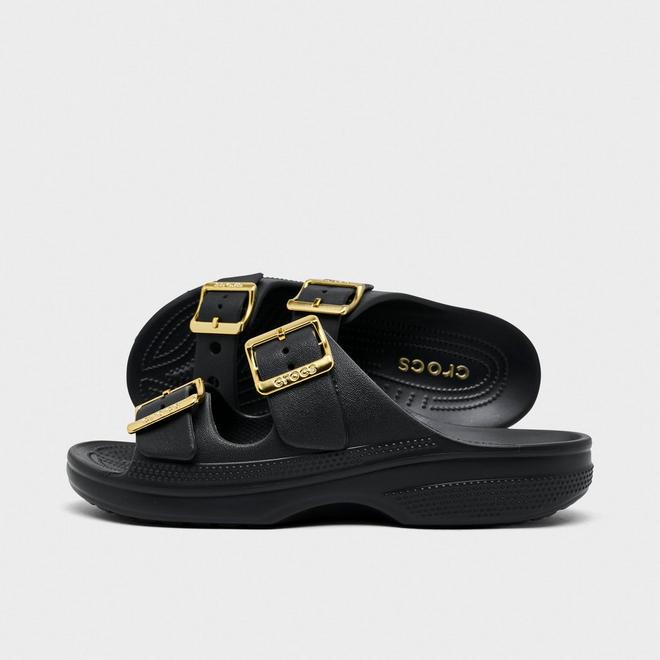 Women's Crocs Saturday Metallic Buckle Casual Sandals