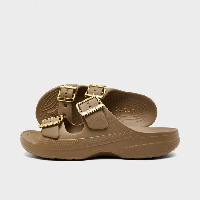 Women's Crocs Saturday Metallic Buckle Casual Sandals