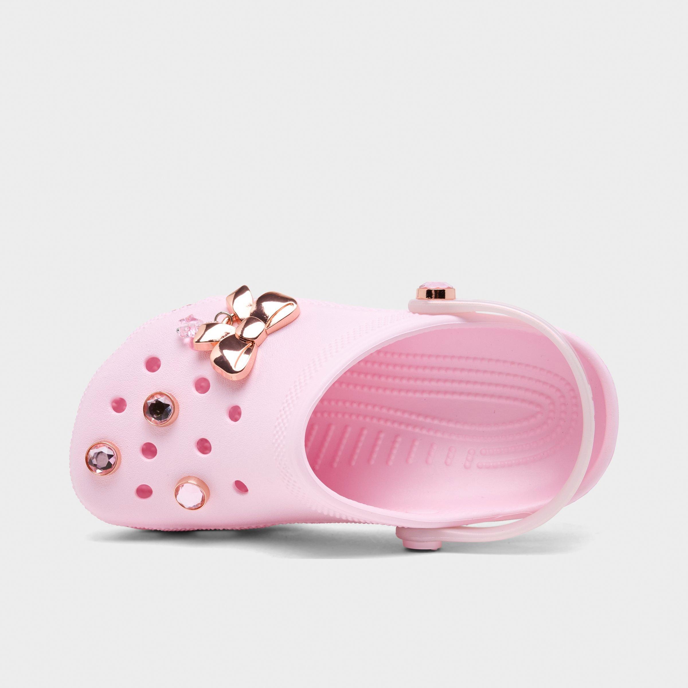 Crocs Girls' Little Kids Bling Bow Classic Clog Shoes