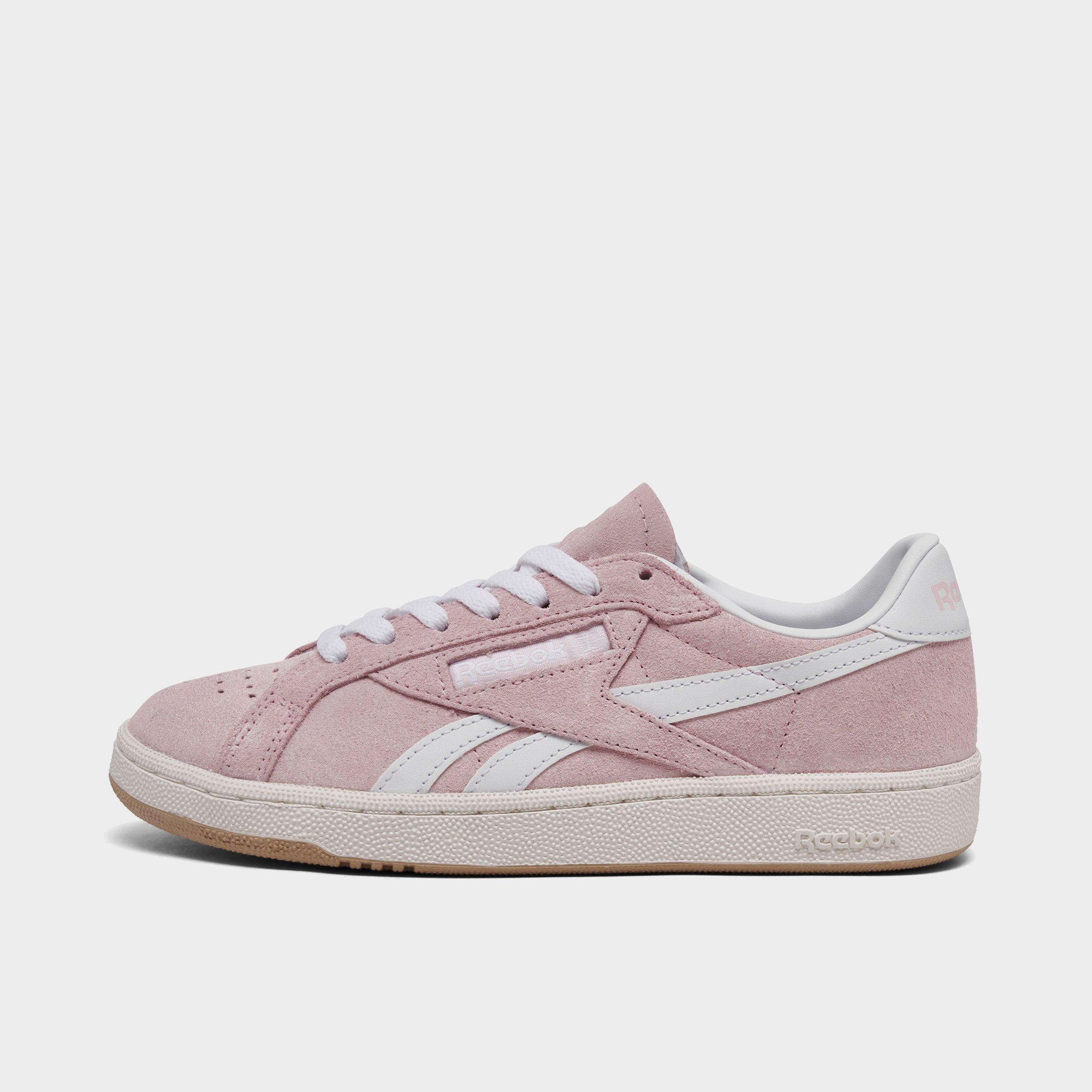 Reebok Women's Club C Grounds UK Casual Shoes in Pink/Light Pink Size 6 Leather/Suede