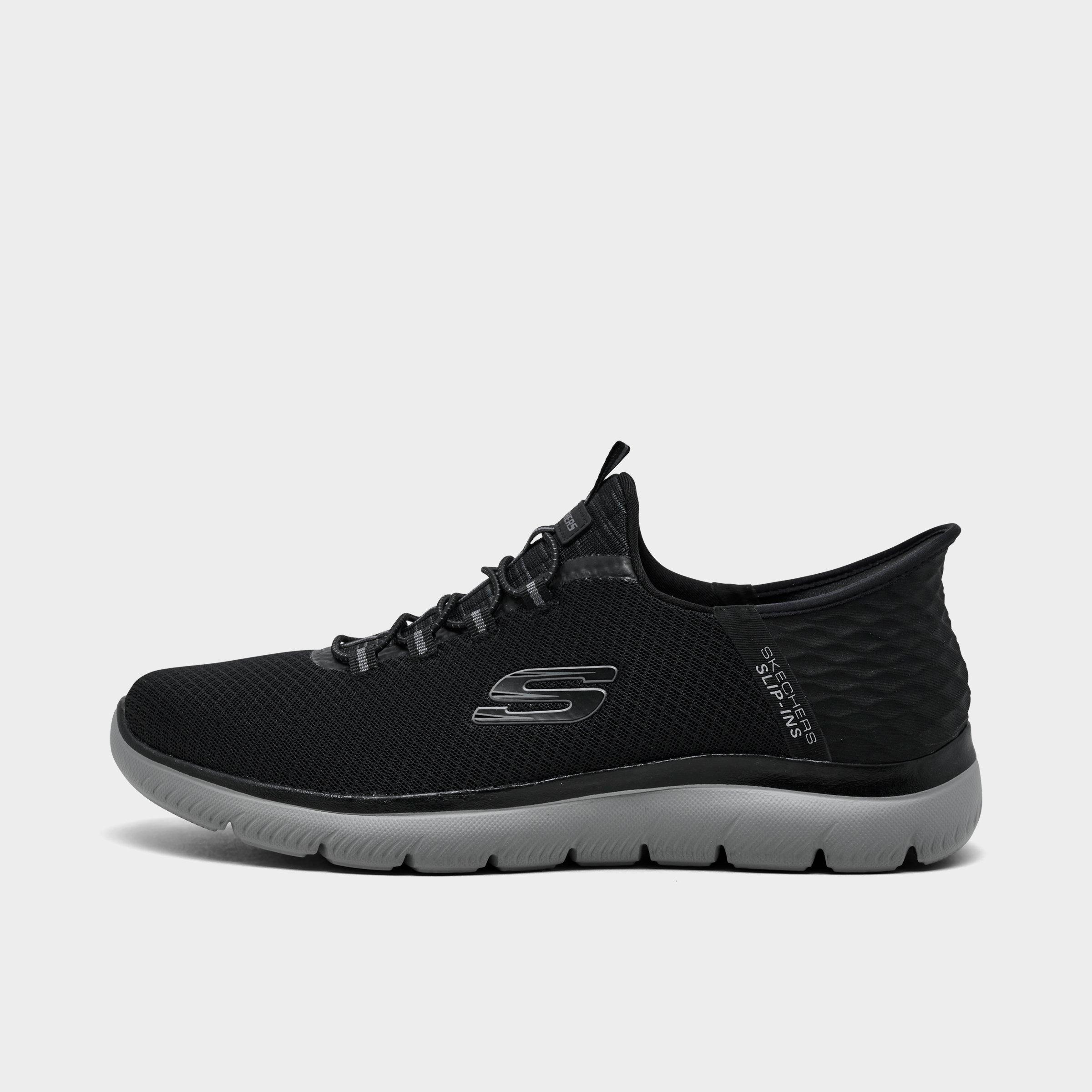 Men's Skechers Slip-ins: Summits - High Range Casual Shoes in Black/Charcoal Size: 7.5