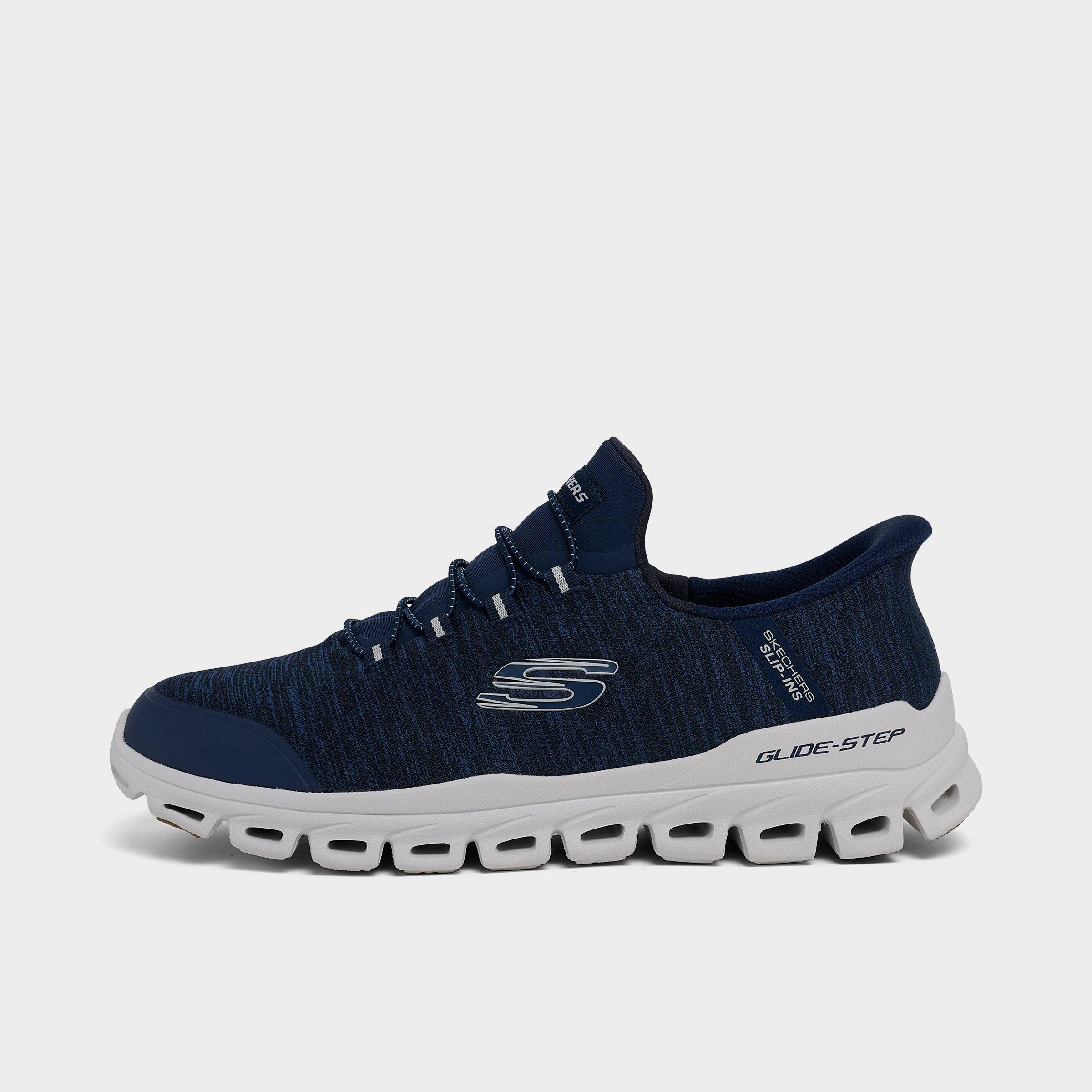 Men's Skechers Slip-ins: Glide-Step - Zefyr Casual Shoes in Navy/White Size: 9.5