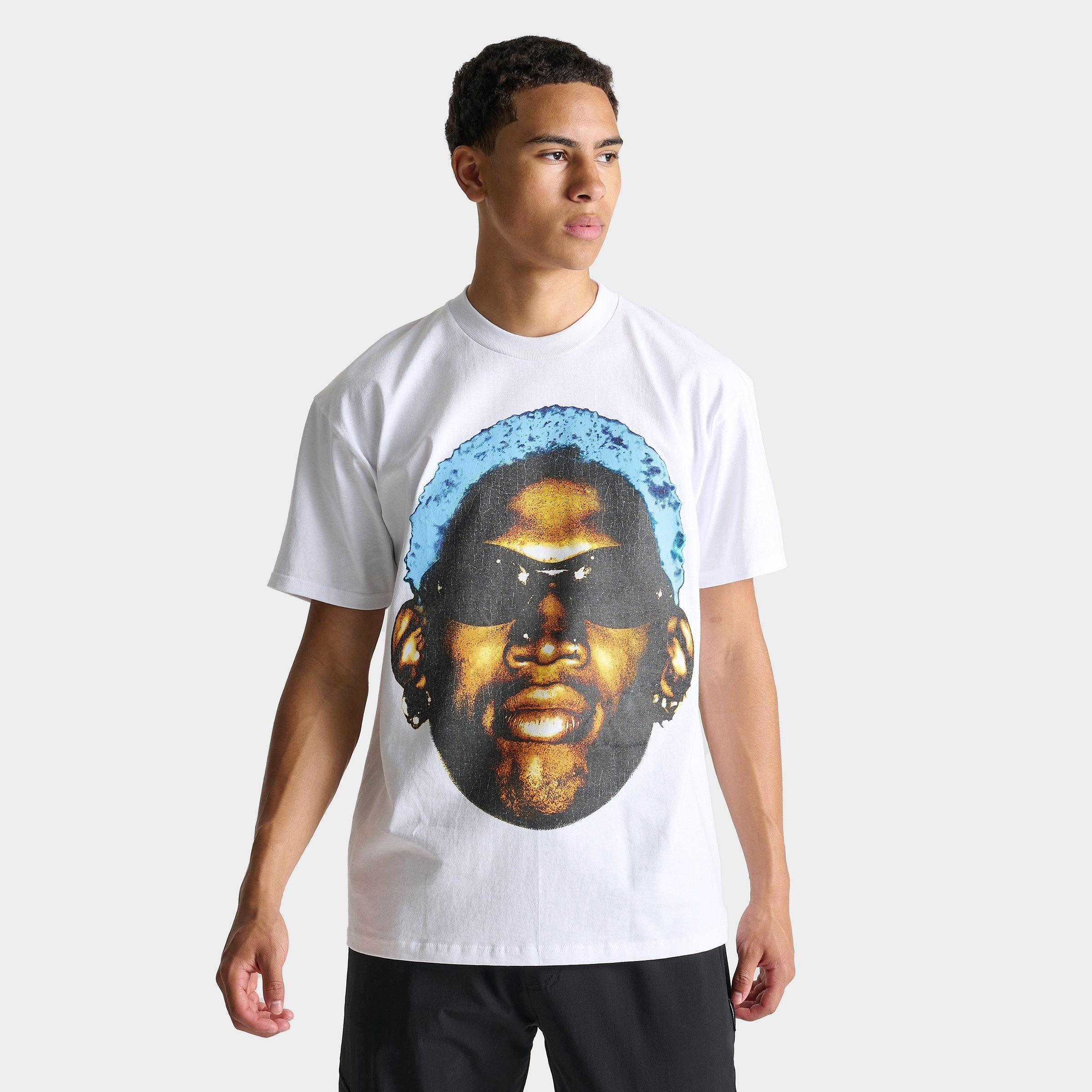 Shop Graphic Tees Dennis Rodman Big Head Graphic T-shirt In White