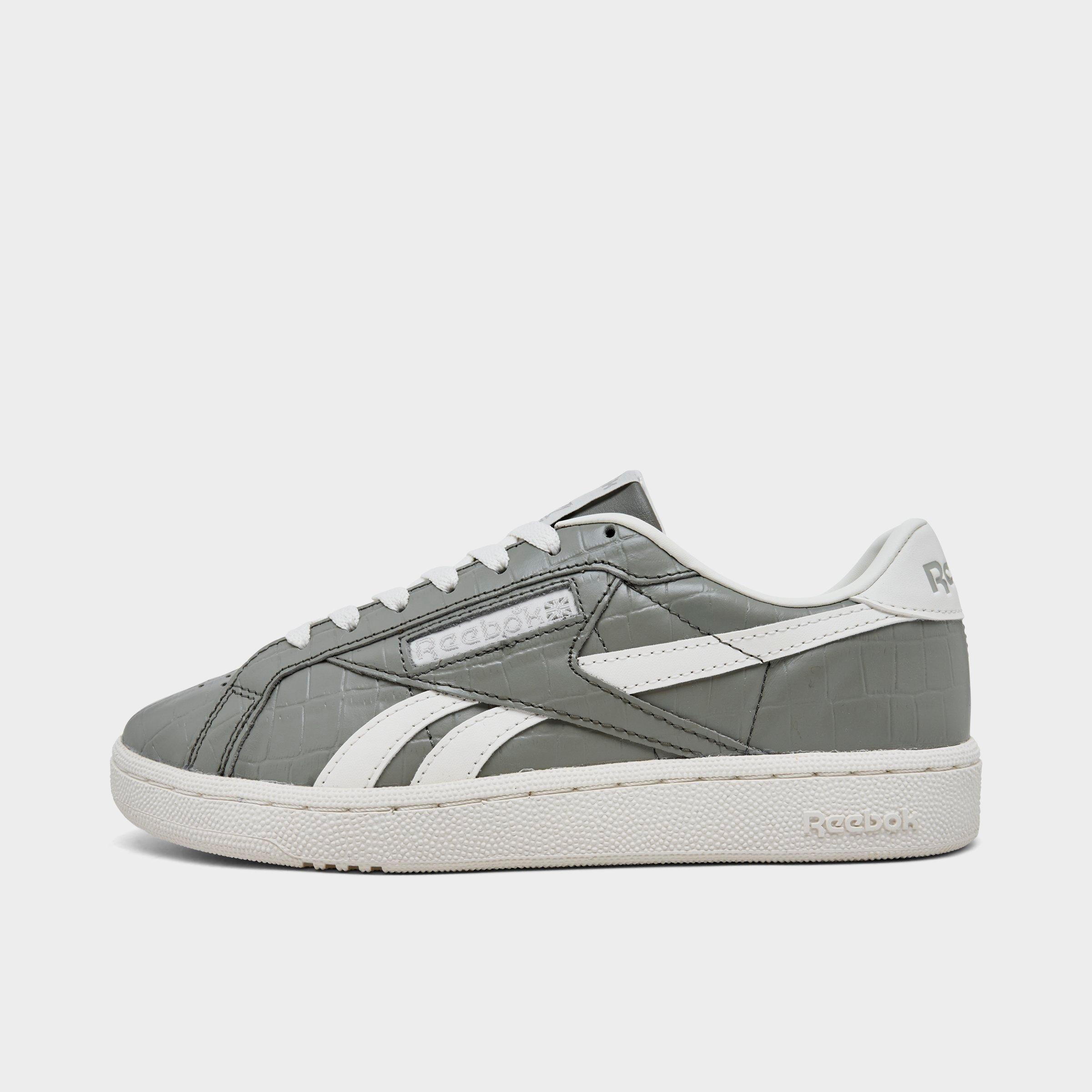 Reebok Women's Club C Grounds UK Casual Shoes in Still Grey/Chalk/Escape Grey Size: 5.0