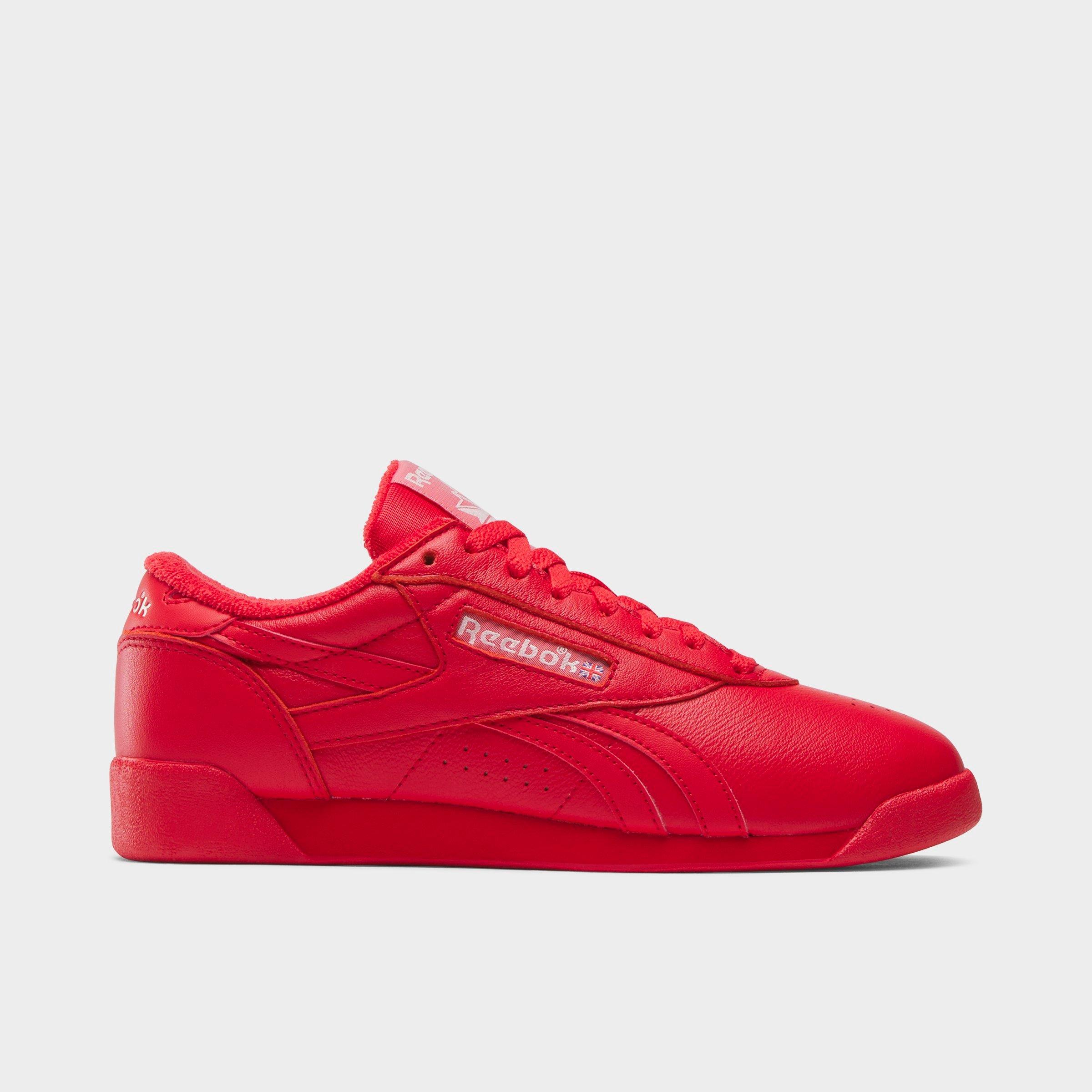 Reebok Women's Freestyle Lo Casual Shoes in Vector Red/Vector Red/Vector Red Size: 5.0