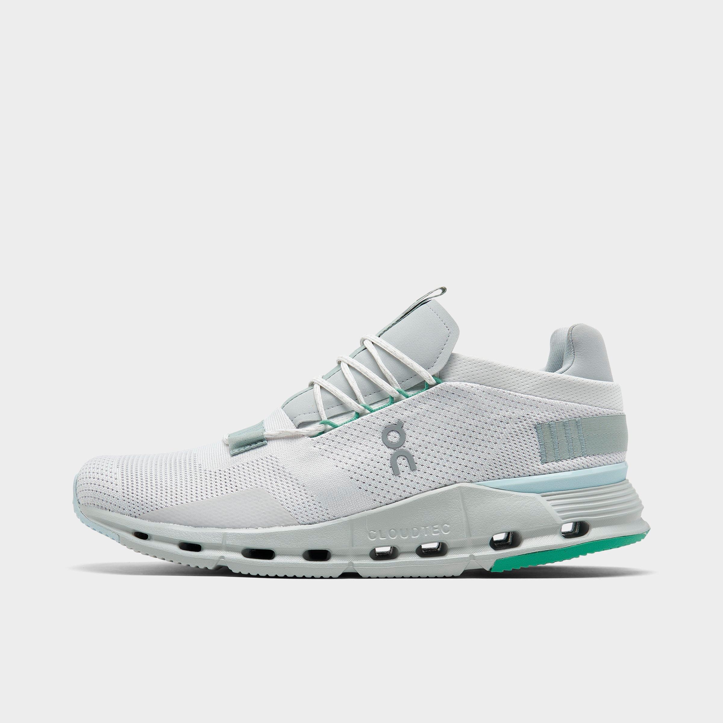 On Men's Cloudnova Running Shoes in Undyed White/Glacier Size: 7.5