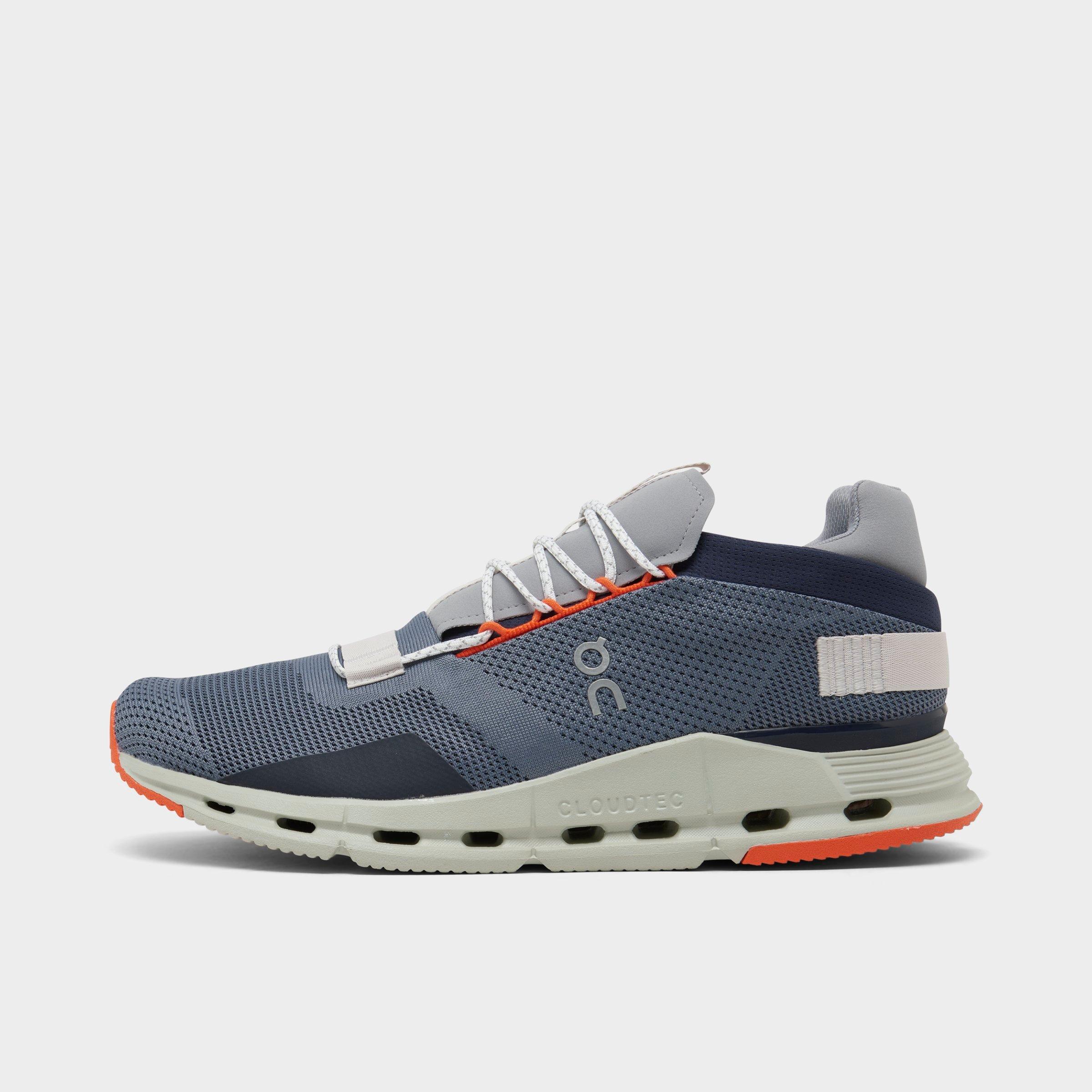 On Cloudnova Sneaker In Light Navy/grey/orange