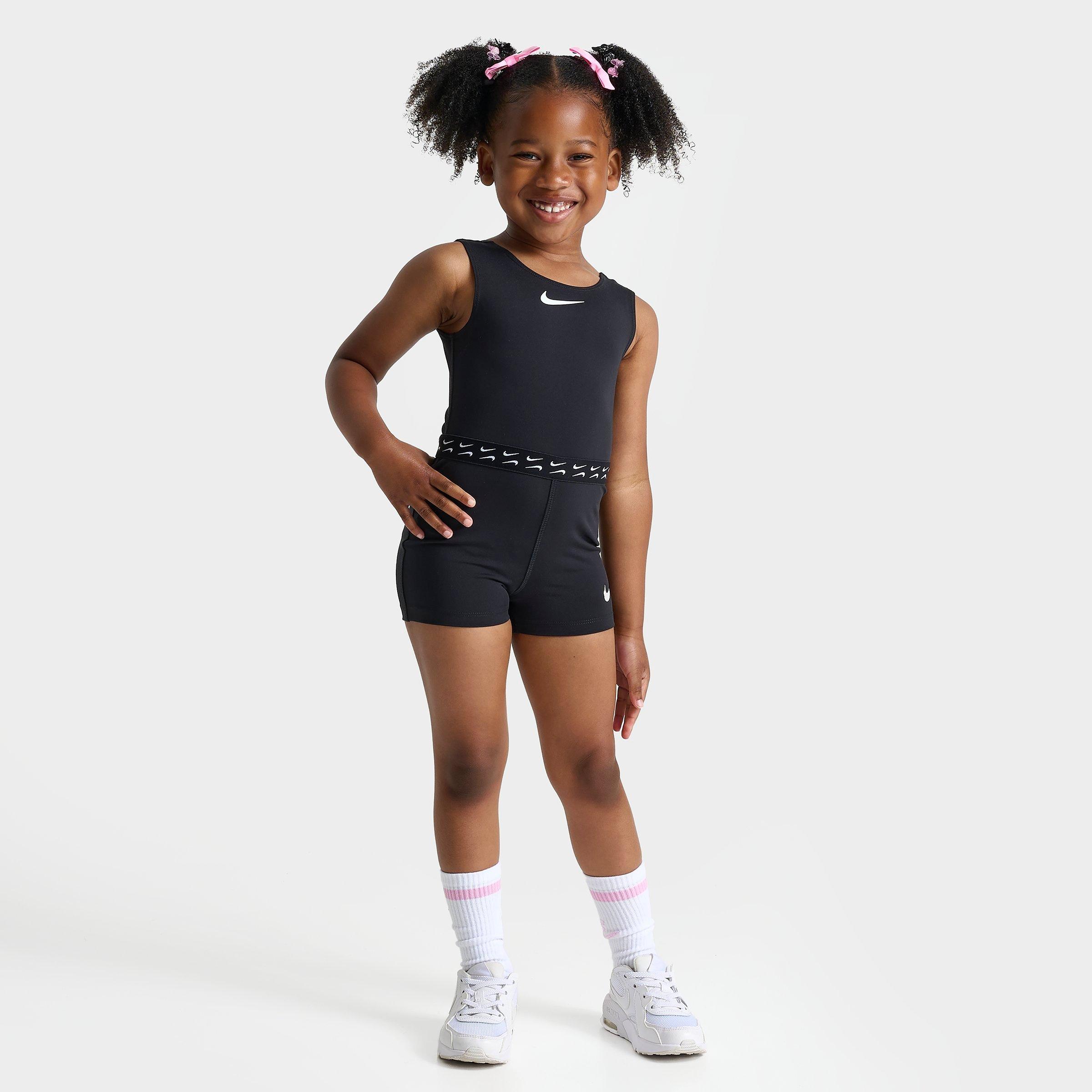 Shop Nike Girls' Toddler Dri-fit Unitard In Black