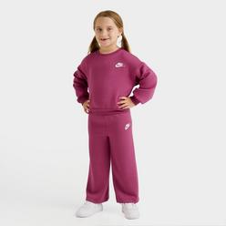 Girls' Little Kids' Nike Crewneck Sweatshirt and Wide Leg