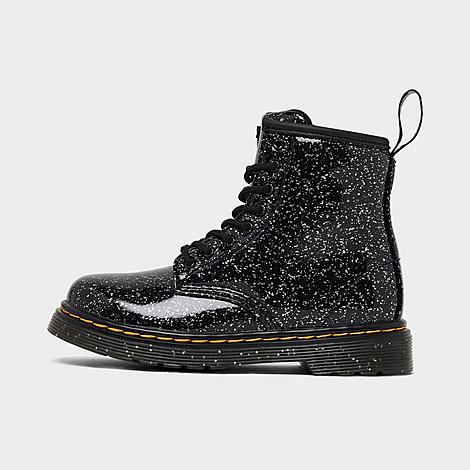 Dr. Martens Babies'  Girls' Toddler 1460 Softy T Leather Boots In Black Cosmic Glitter
