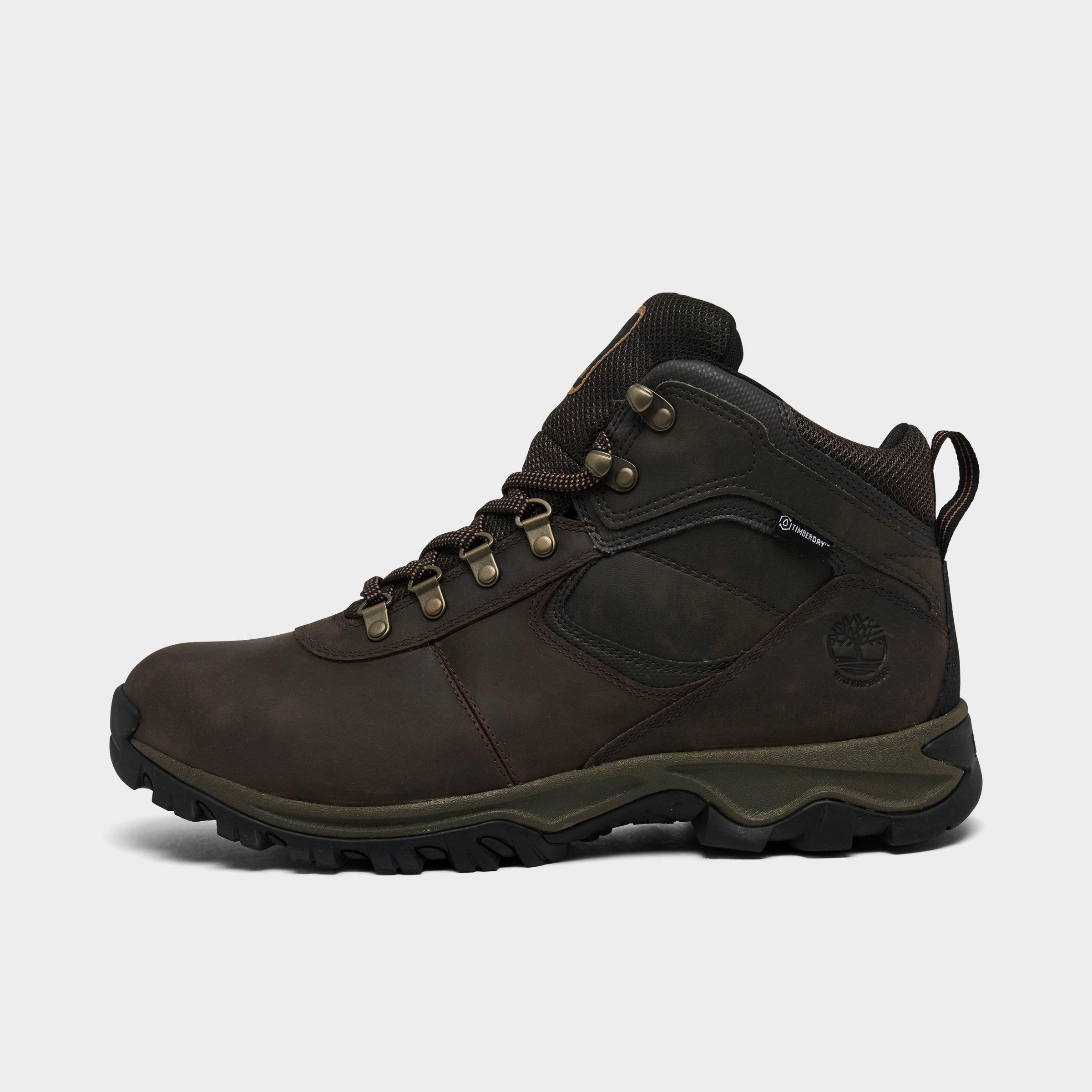 Timberland Men's Mt. Maddsen Mid Waterproof Hiking Boots in Brown/Dark Brown Size 11 Leather/Plastic