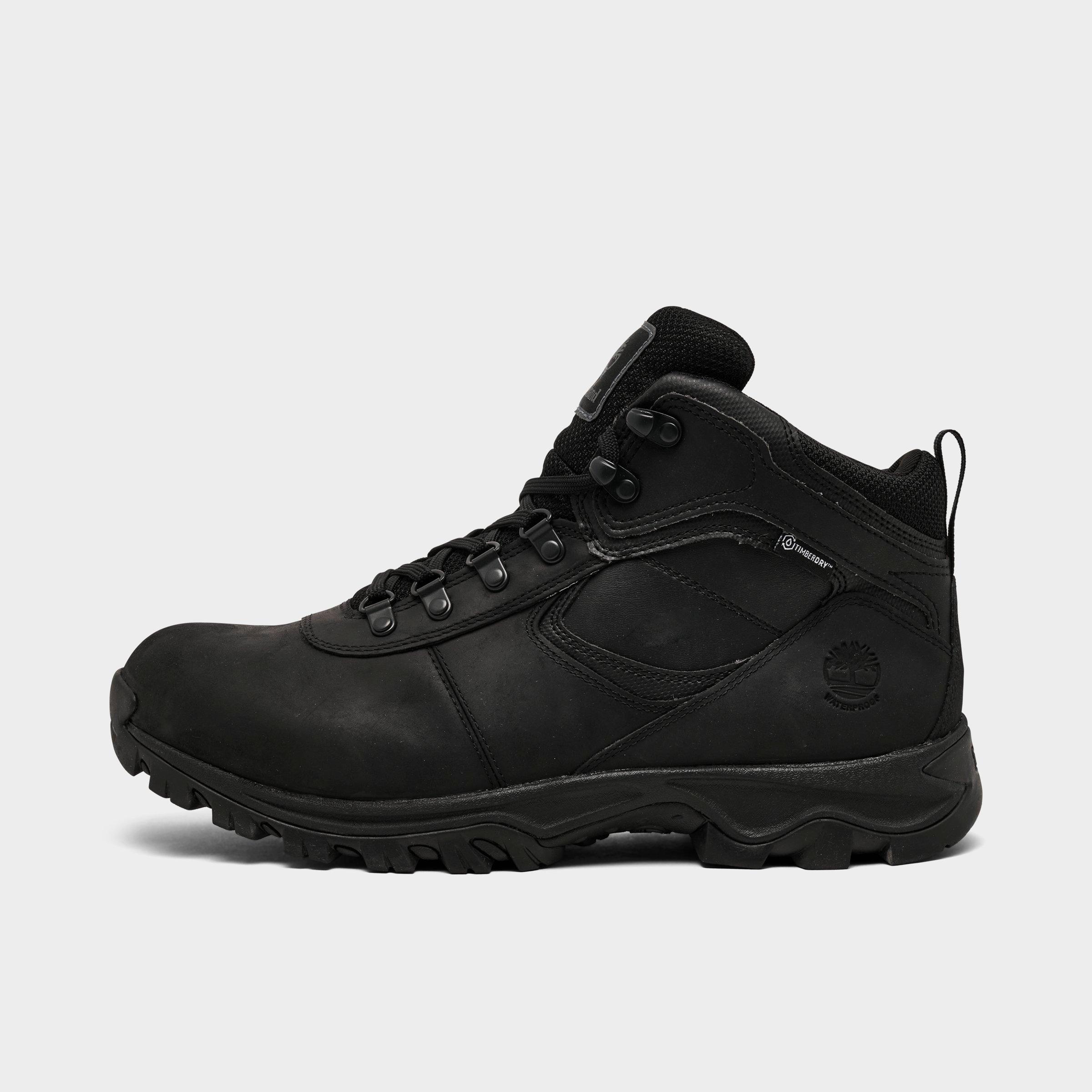 Timberland Men's Mt. Maddsen Mid Waterproof Hiking Boots in Black Size: 7.0