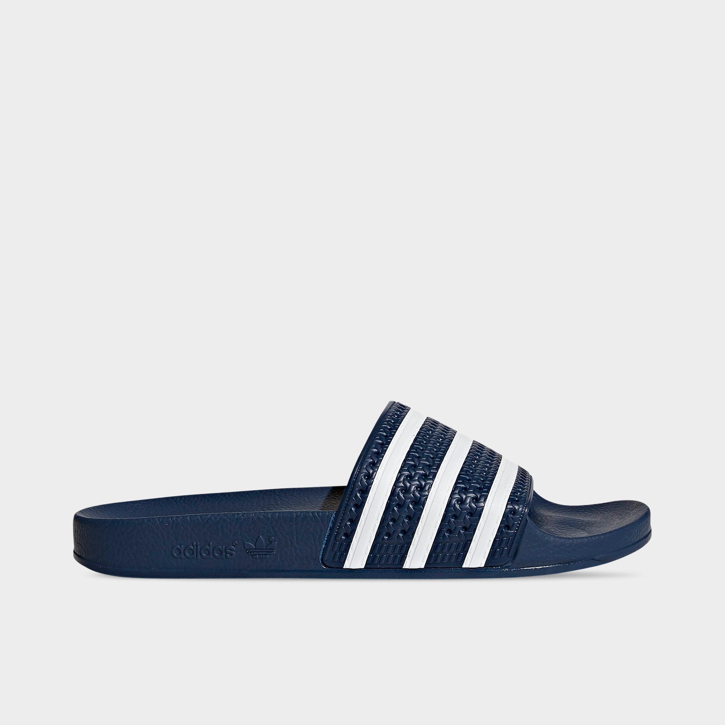 UPC 660418106659 product image for Adidas Men's Originals Adilette Slide Sandals in Blue/Adi Blue Size 6.0 | upcitemdb.com