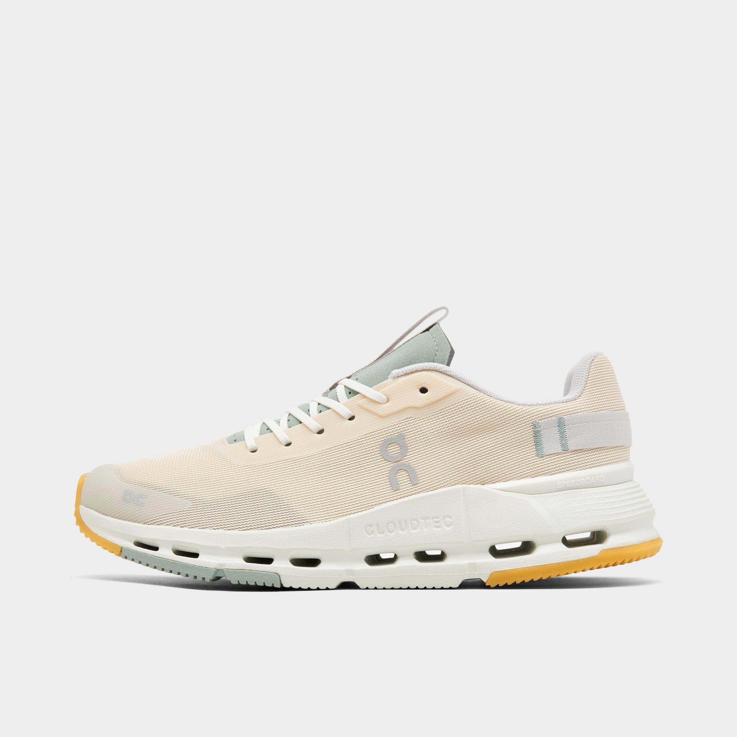 On Women's Cloudnova Form Running Shoes in Off-White/Dew Size 10.5