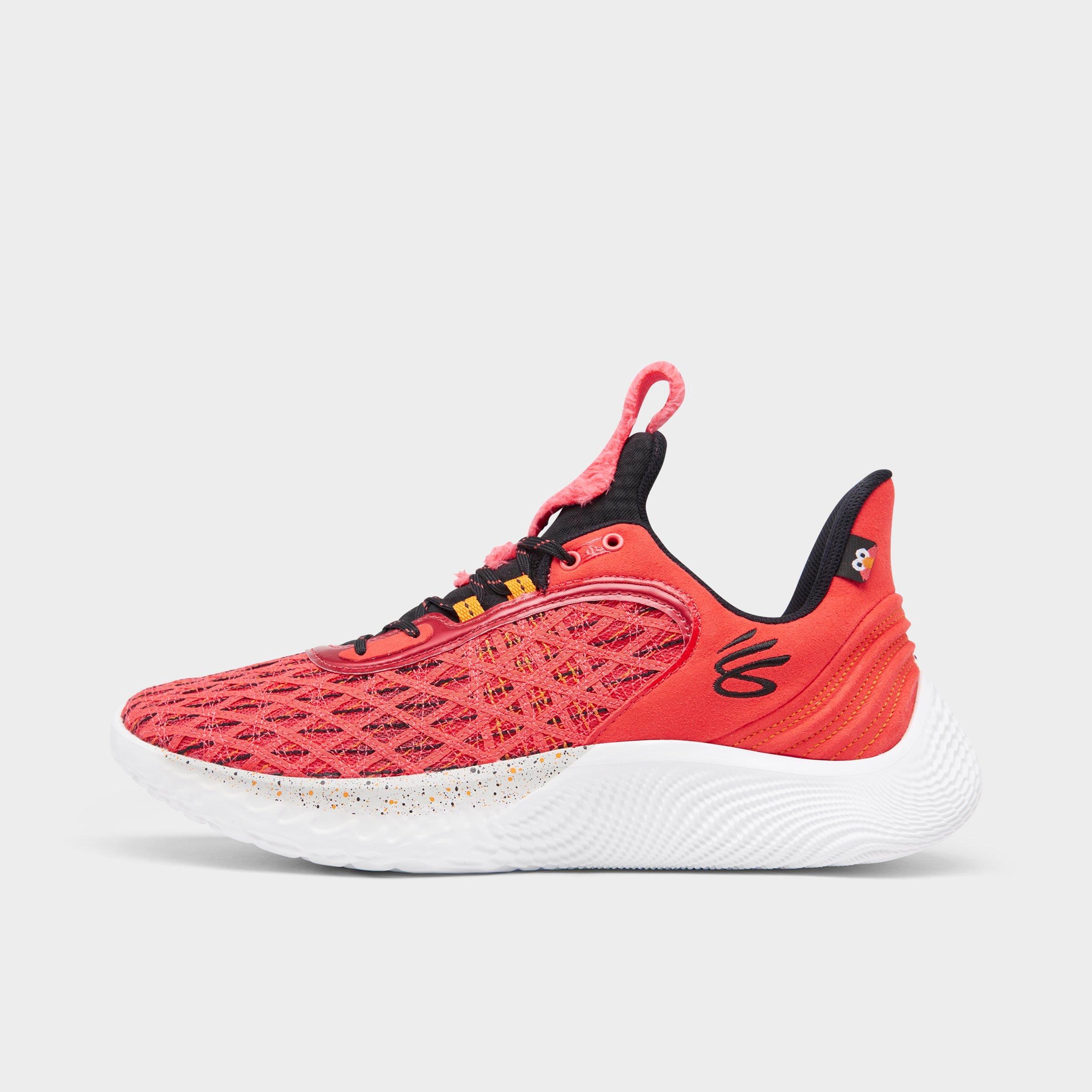 Under Armour Curry Flow 9 X Sesame Street Basketball Shoes In Red/white ...