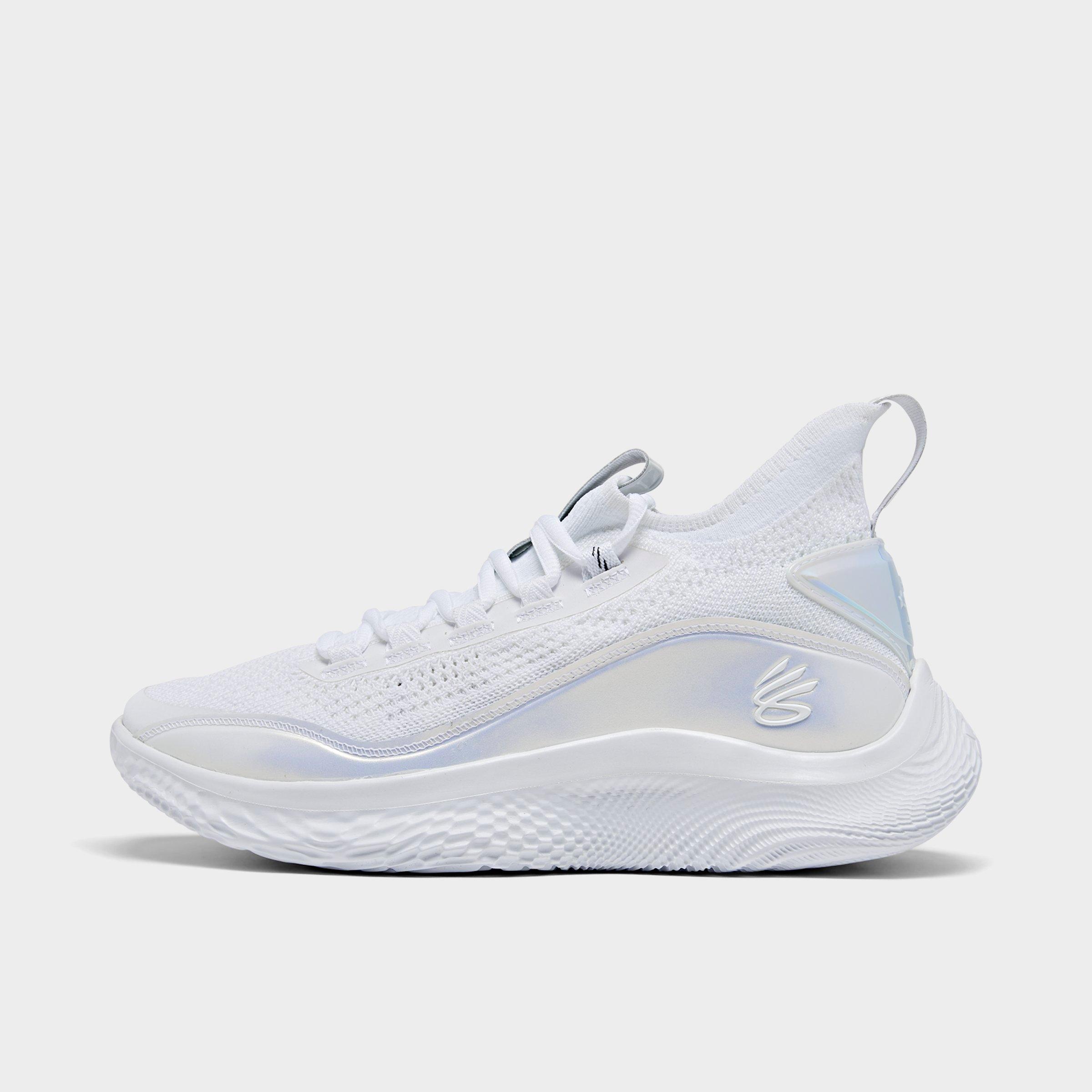 Under Armour Big Kids Curry Flow 8 Basketball Shoes In White white iridescent ModeSens