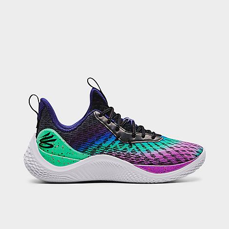Under Armour Mens  Curry 10 In Purple Shade/white/vintage Green