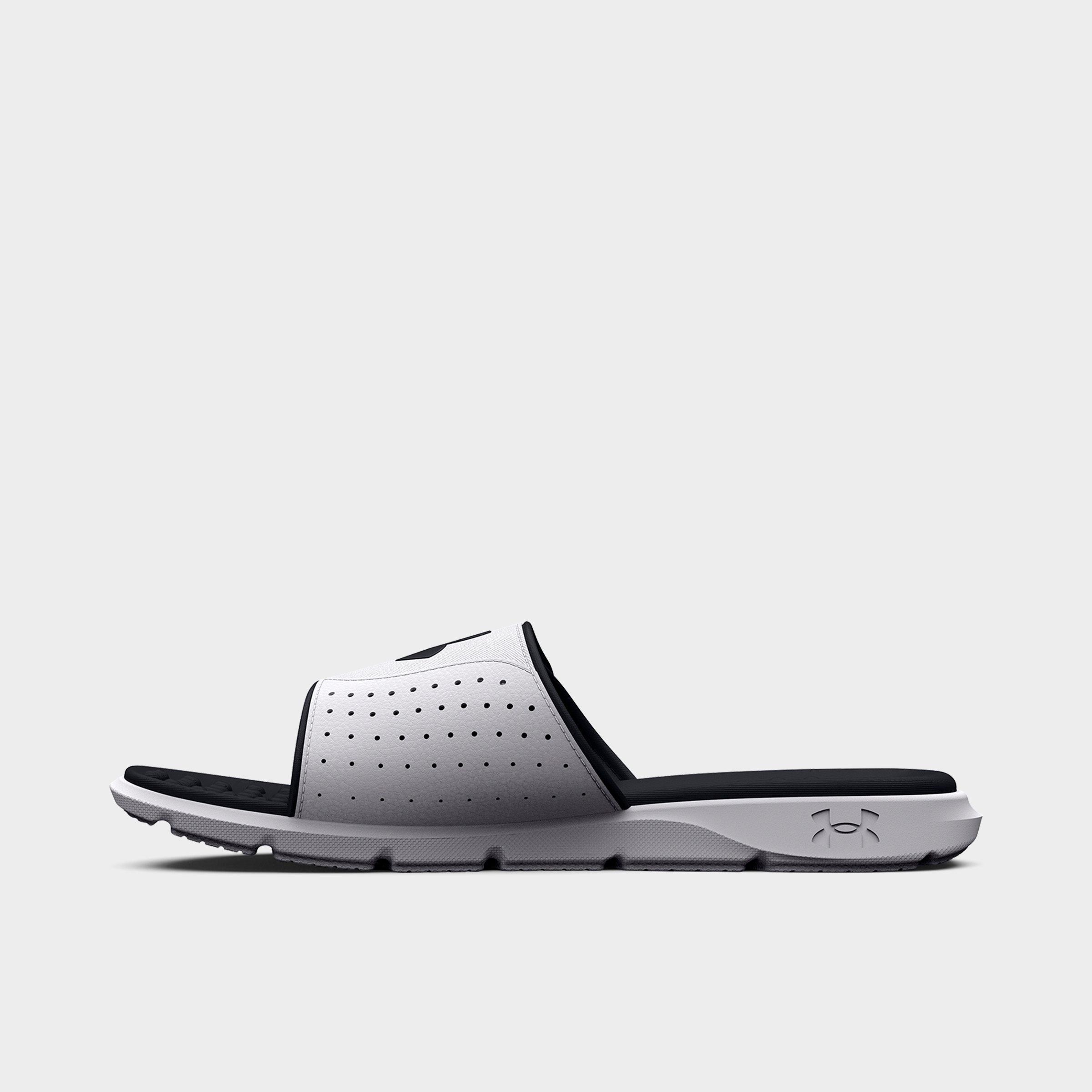 Under Armour Men's Ignite Pro Slide Sandals in Black/White Size: 7.0