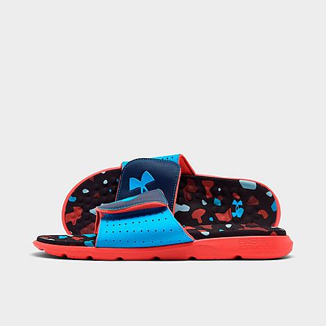 Under Armour Boys' Big Kids' Ignite Pro Graphic Slides Shoes In Red Solstice/midnight Navy/capri