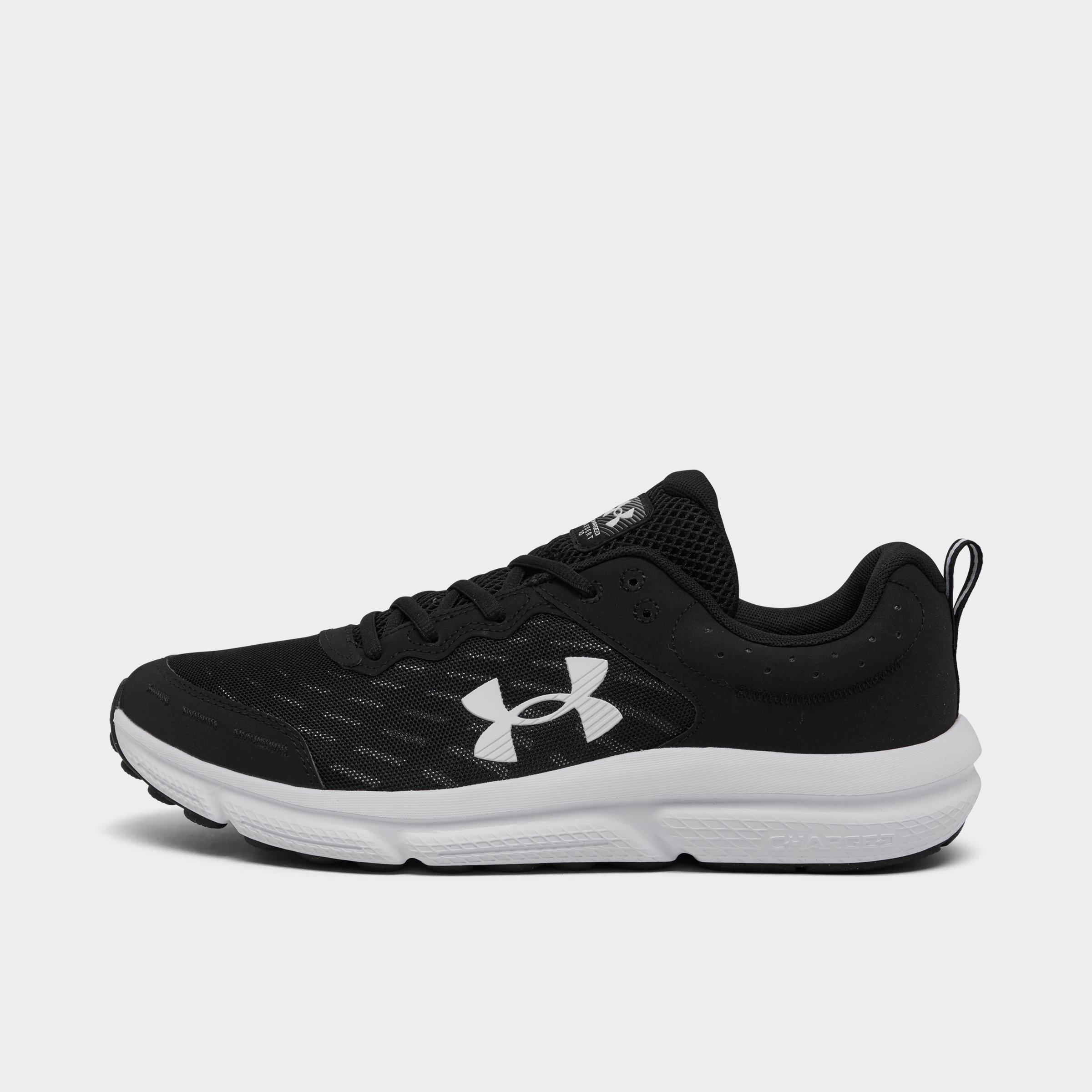 Under Armour Men's Charged Assert 10 Running Shoes in Black/White Size: 8.0