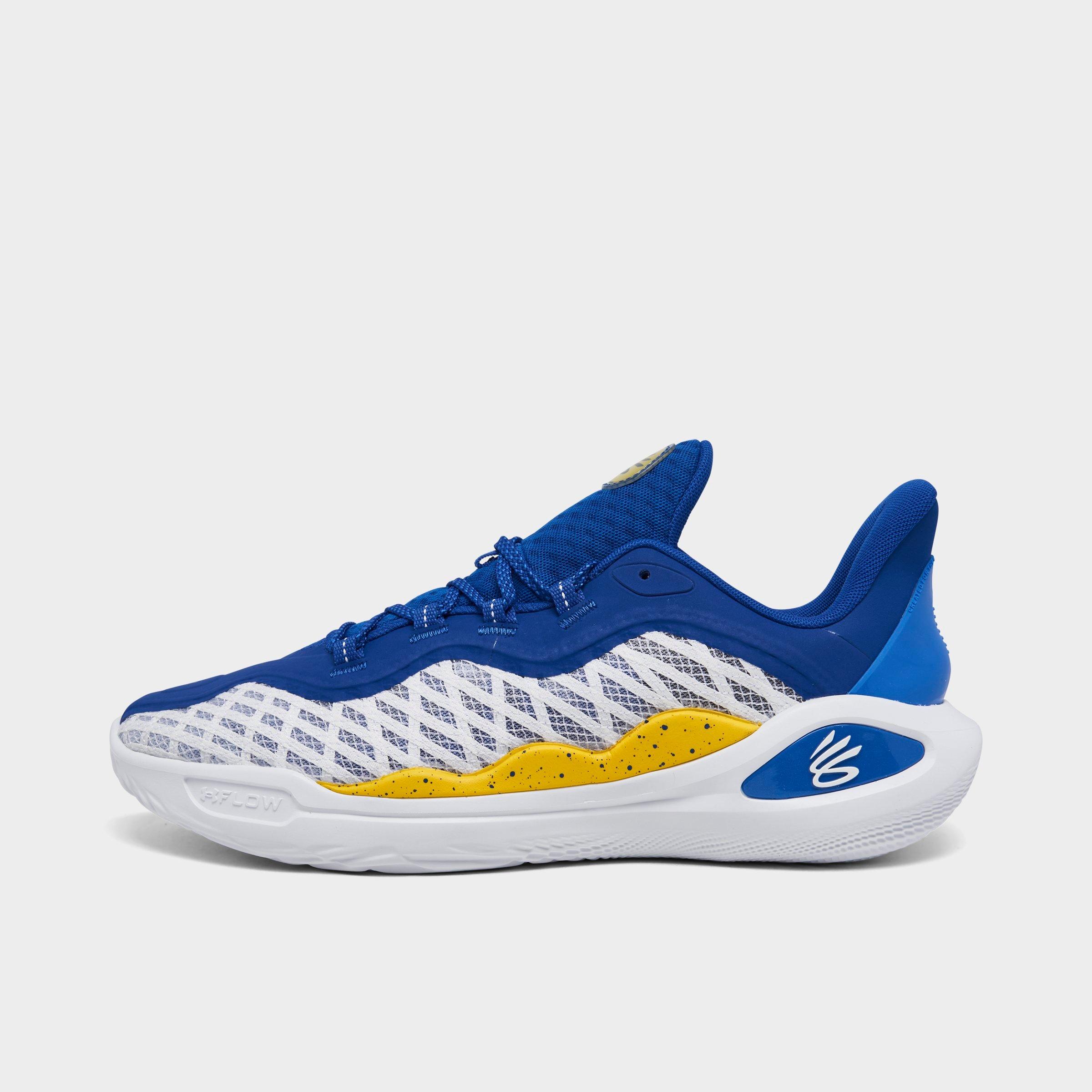 Under Armour Mens  Curry 11 Dub Nation In White/royal/versa Blue