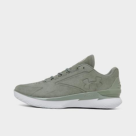 Under Armour Curry 1 Low Flotro Lux Basketball Shoes In Grove Green/white/grove Green