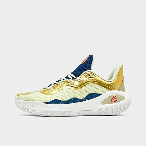 Under Armour Kids' Boys  Curry 11 Cm In White/gold/blue