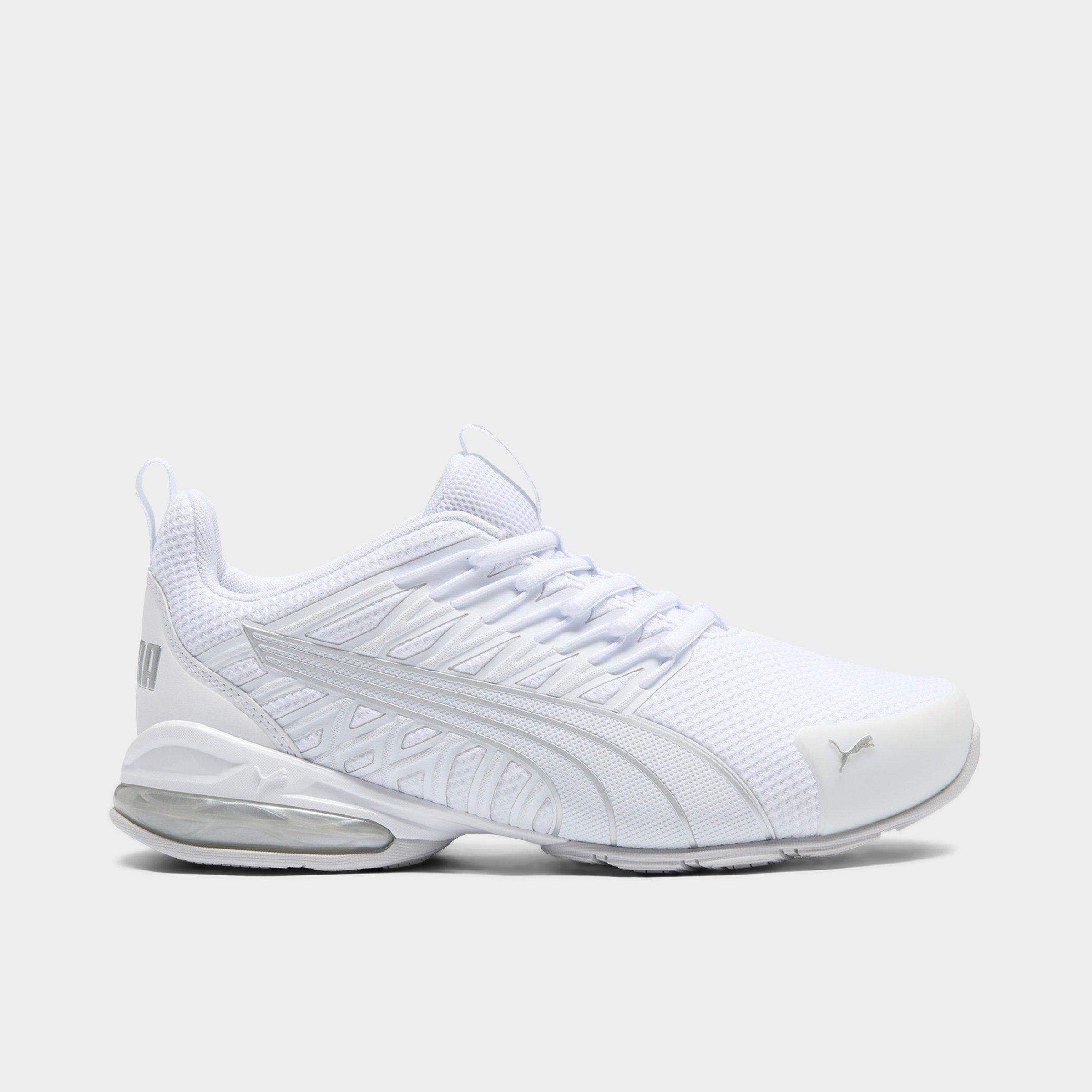 Women's Puma Voltaic Evo Running Shoes in Puma White/Puma Silver Size: 5.5