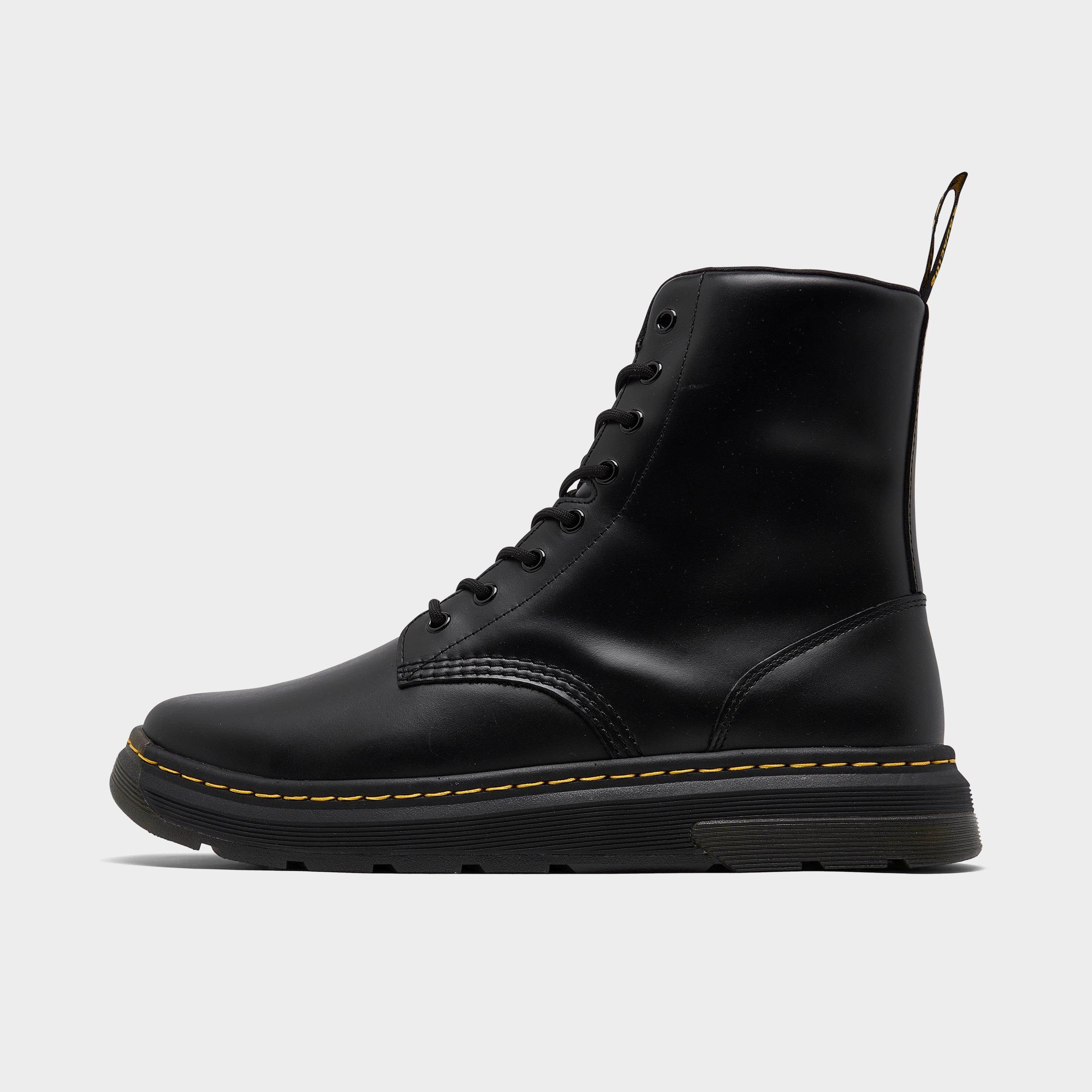 Shop Dr. Martens' Dr. Martens Crewson Nubuck Leather Casual Boots In Black
