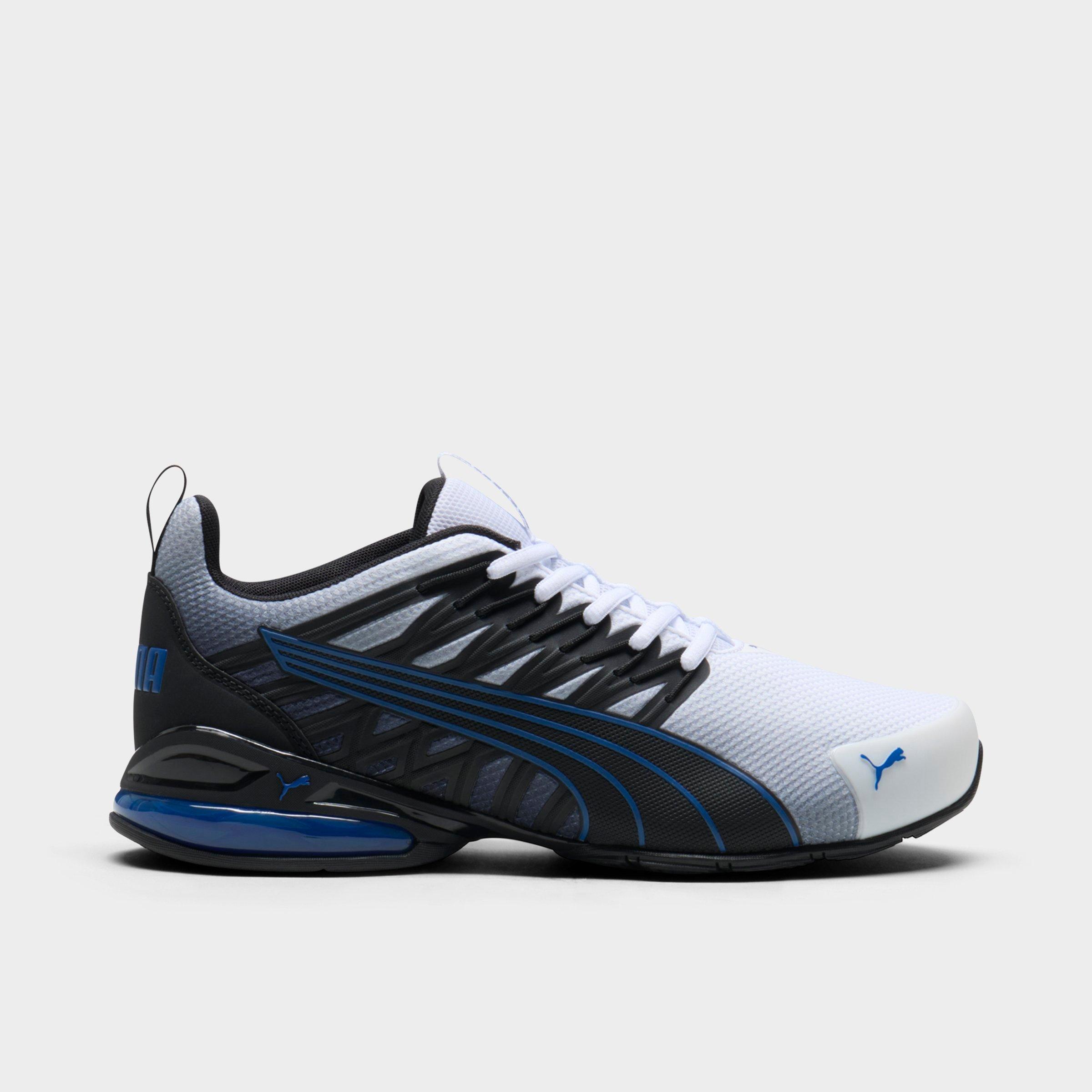 Men's Puma Voltaic Evo Running Shoes in Puma White/Puma Black/Clyde Royal Size: 7.0