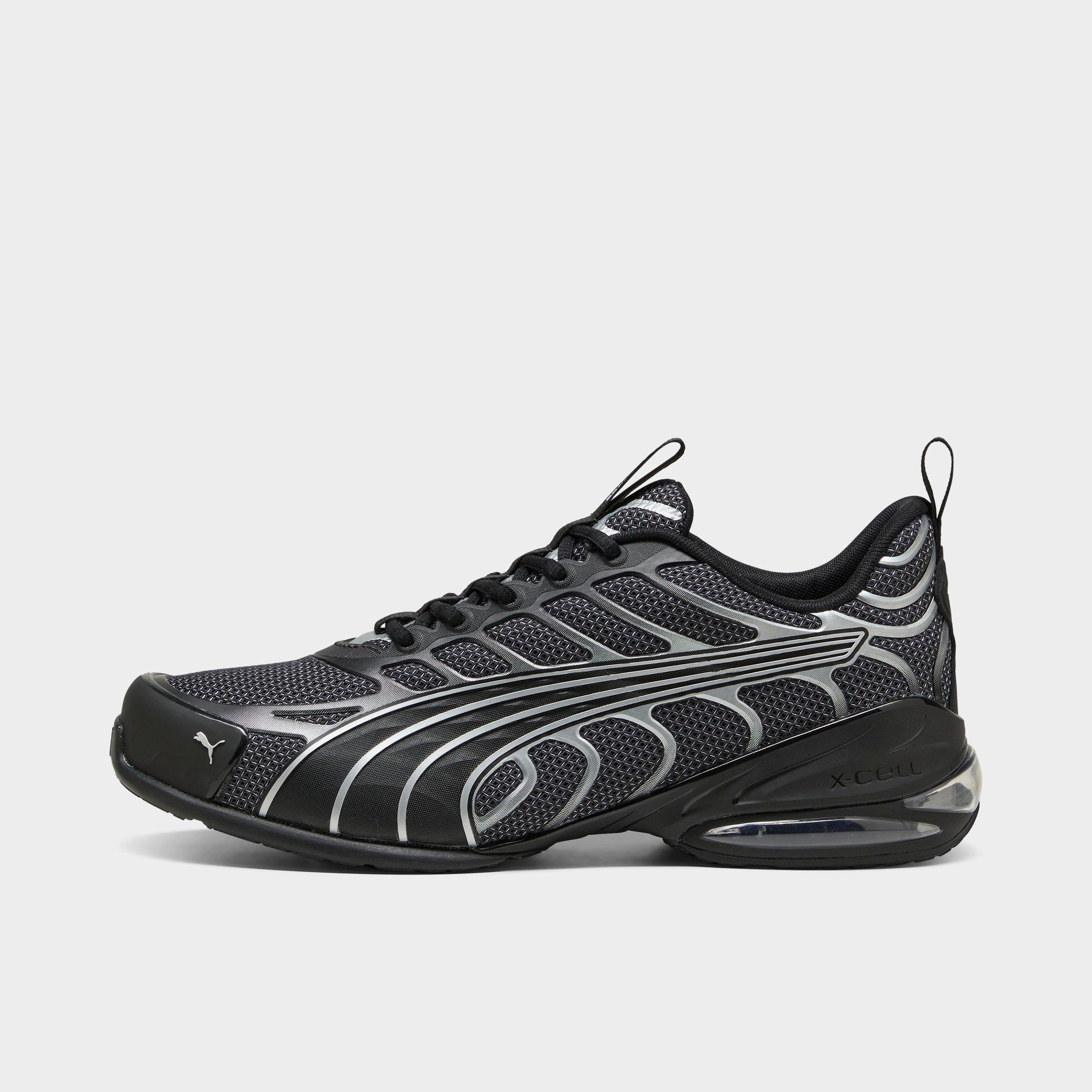 Men's Puma Voltra Casual Shoes in Puma Black/Puma Silver/Feather Grey Size: 7.5