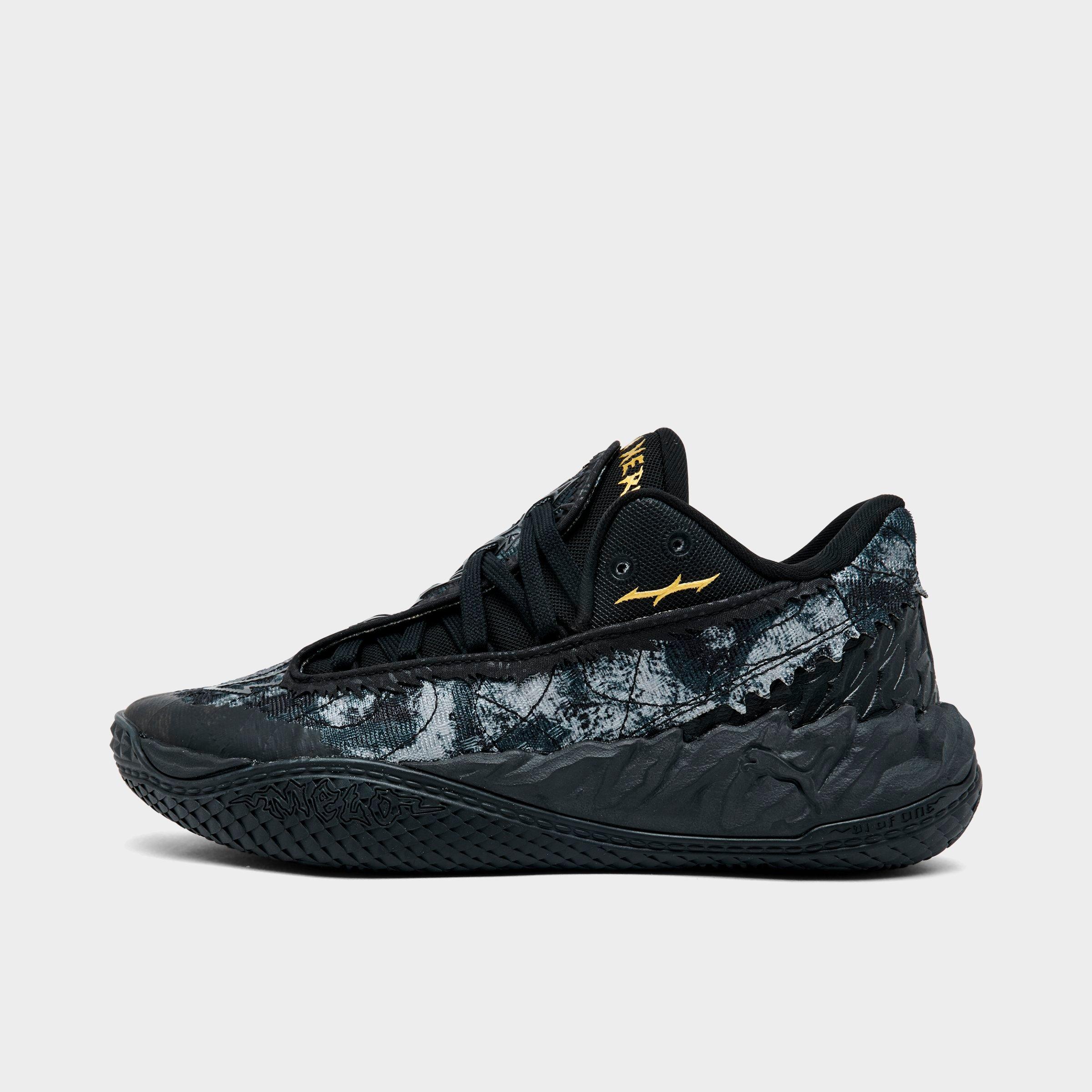 Puma Big Kids x LaMelo Ball MB.05 Lo Basketball Shoes in PUMA Black/Moody Gray Size: 4.5