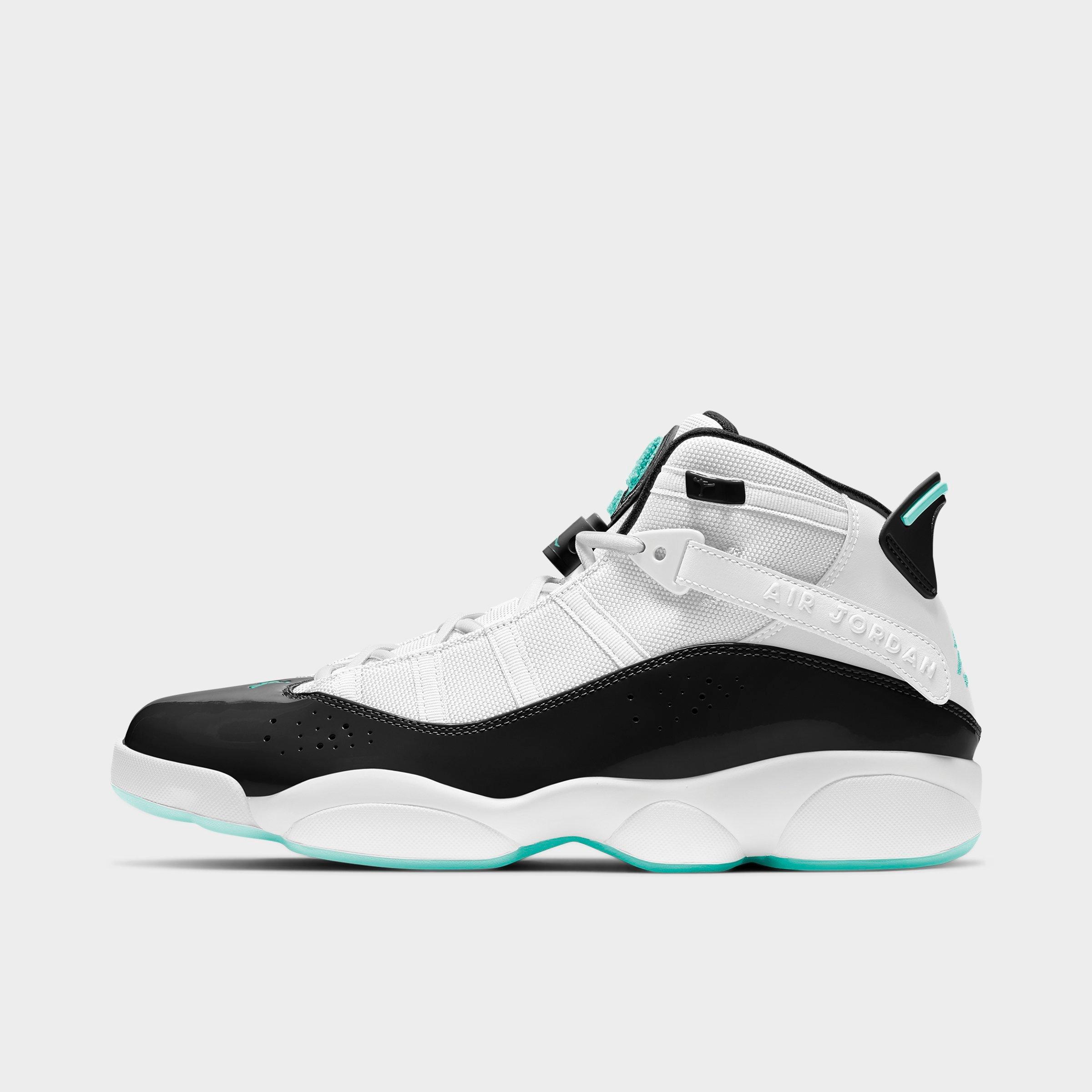 Nike Jordan Men's Air 6 Rings Basketball Shoes In White/white/tropical Twist/black
