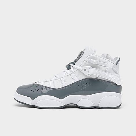 Nike Jordan Big Kids' 6 Rings Basketball Shoes In White/cool Grey/white
