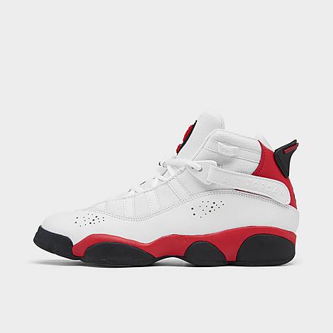 Nike Jordan Big Kids' 6 Rings Basketball Shoes In White/black/university Red