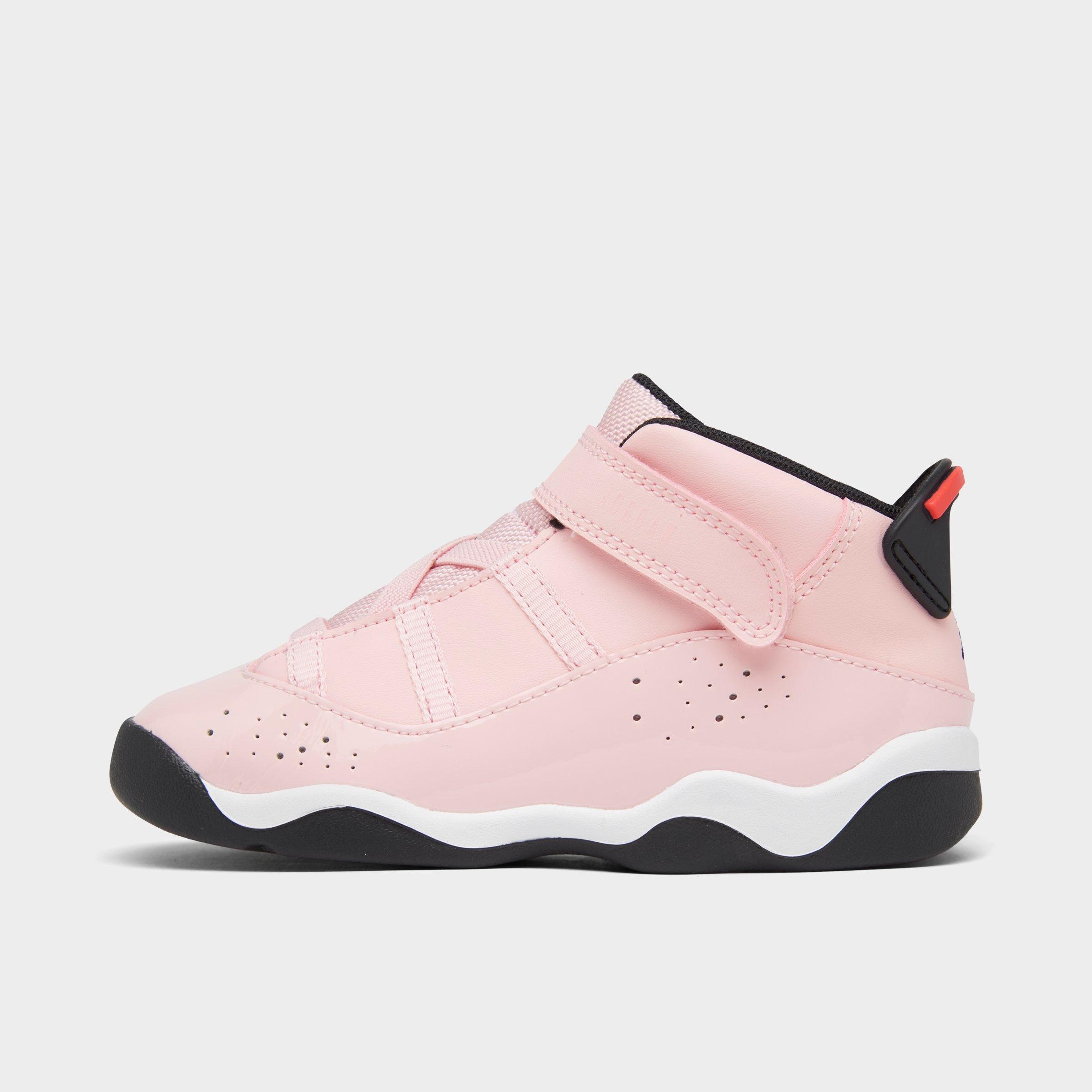 Jordan Kids' Toddler 6 Rings Basketball Shoes in Pink/Atmosphere Size 5 Leather