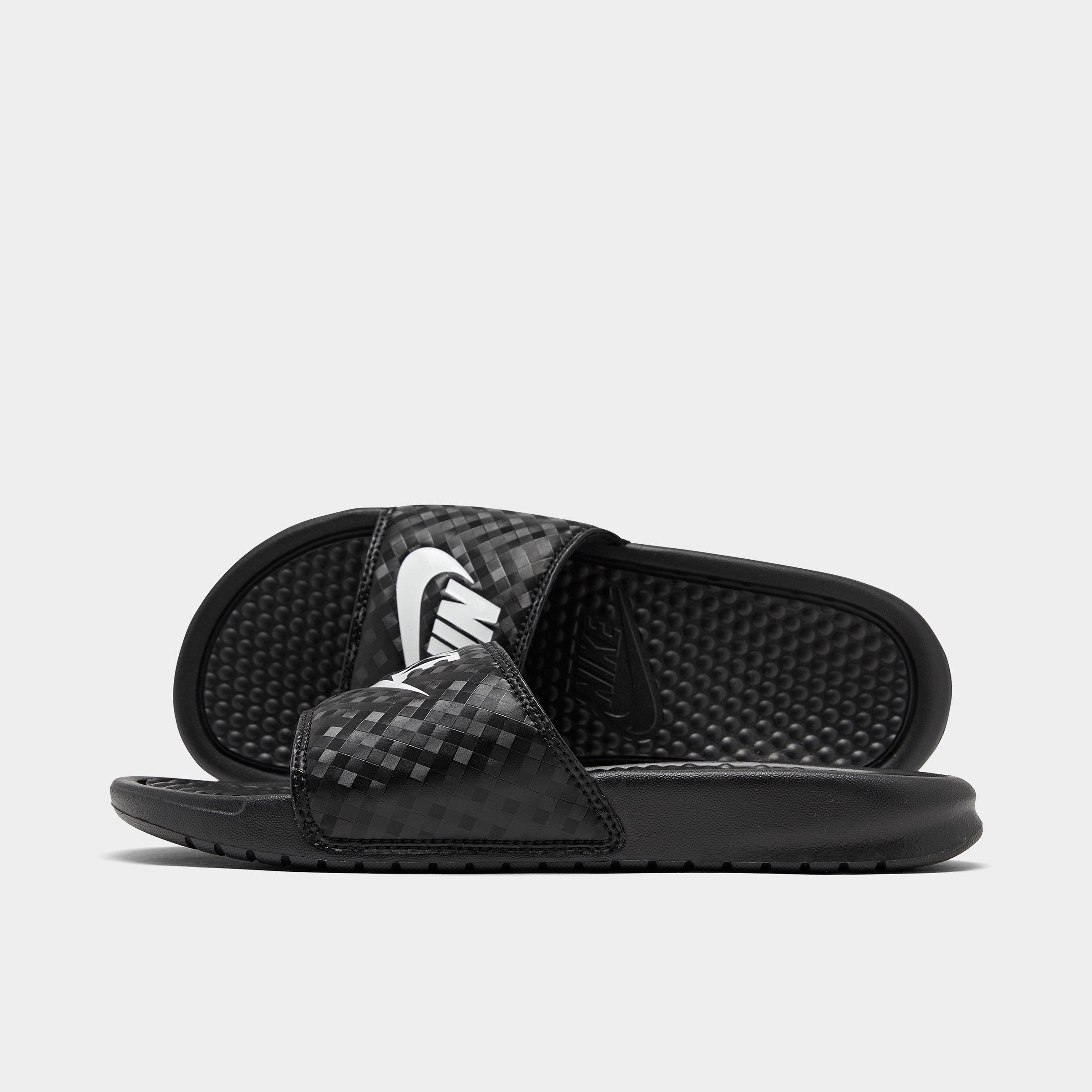 nike black sliders womens