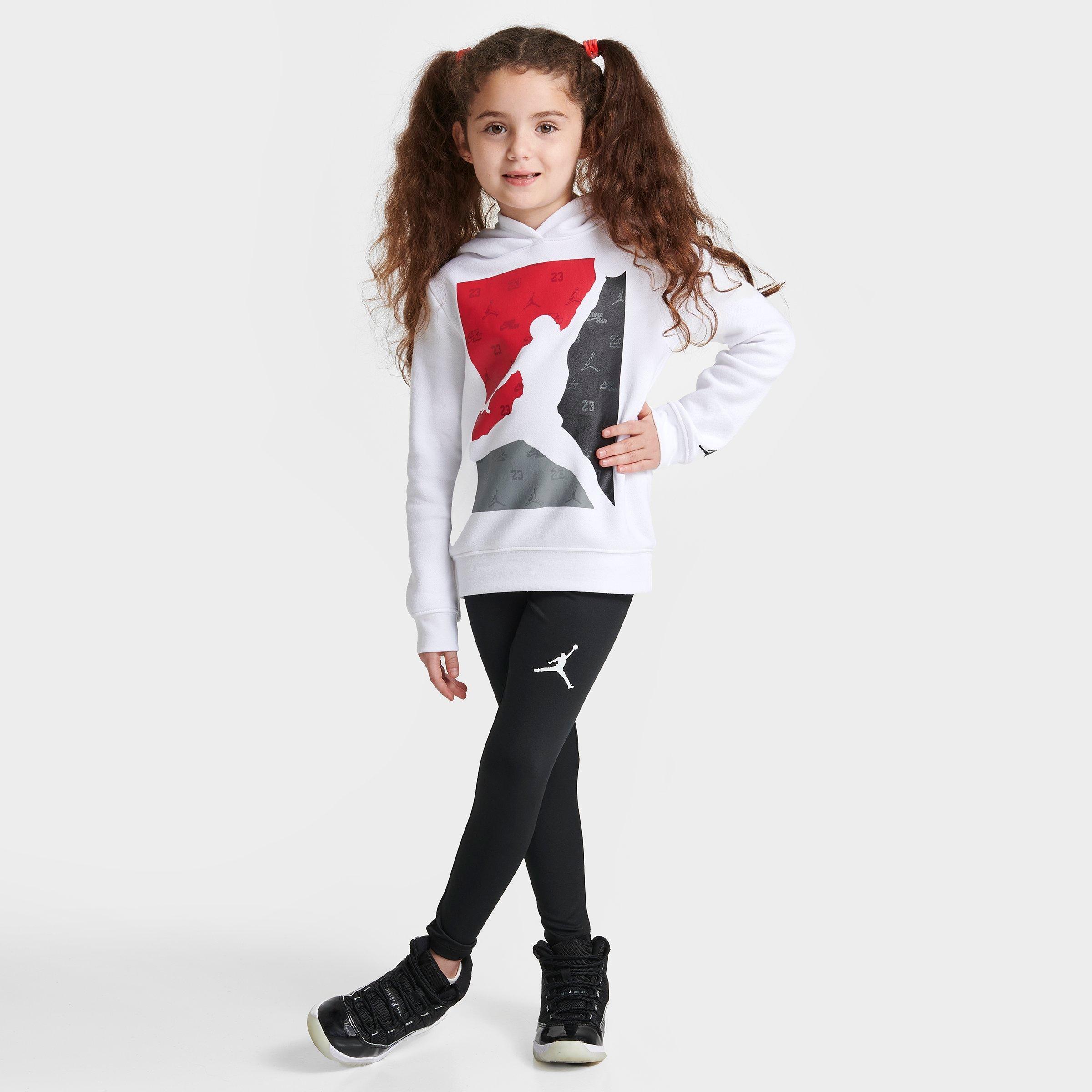 Nike Jordan Girls' Little Kids' Jordan Block Hd Shine Hoodie And