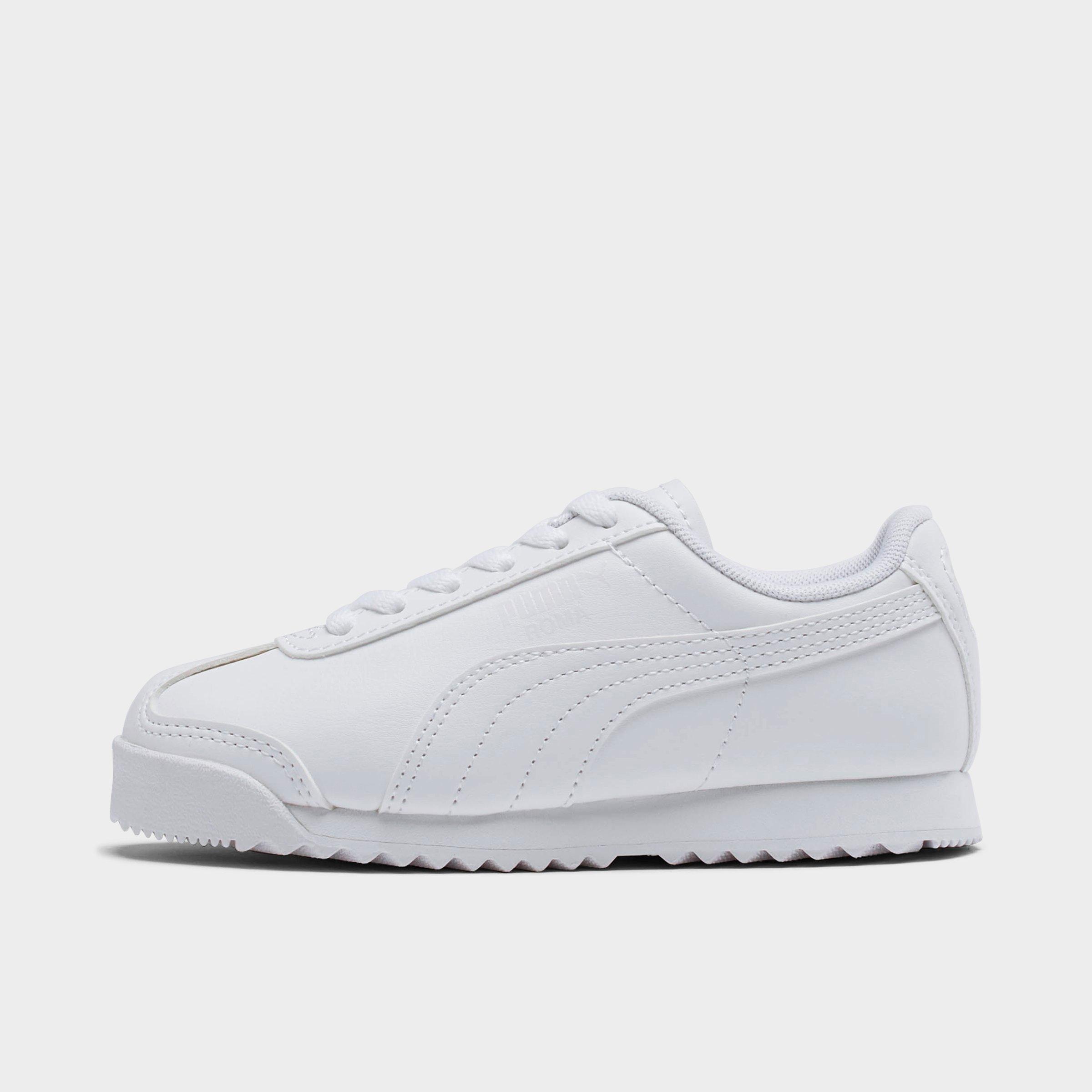 Little Kids Puma Roma Basic Casual Shoes in Puma White/Gray Violet Size: 1.0