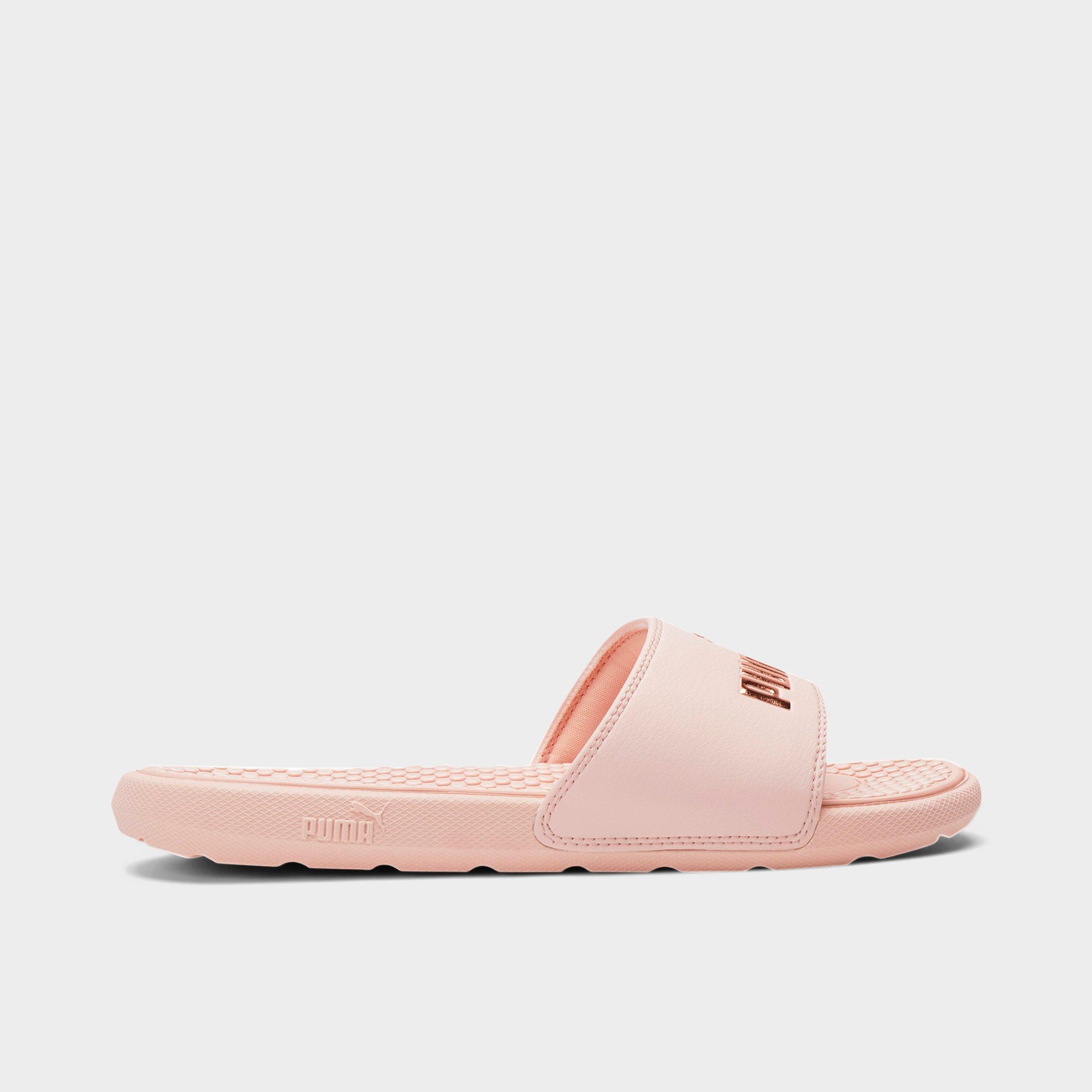 rose gold puma slides
