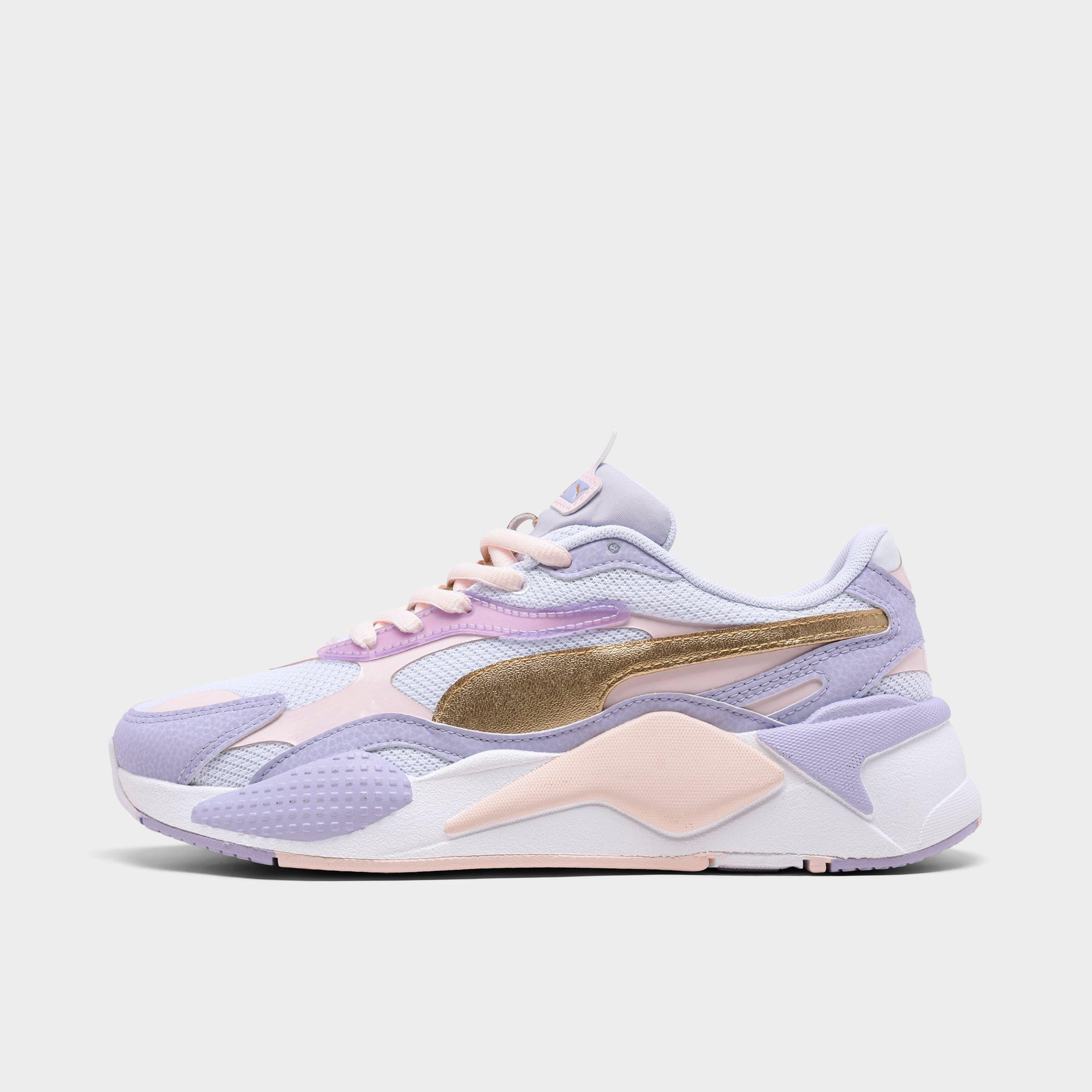 pink and purple pumas