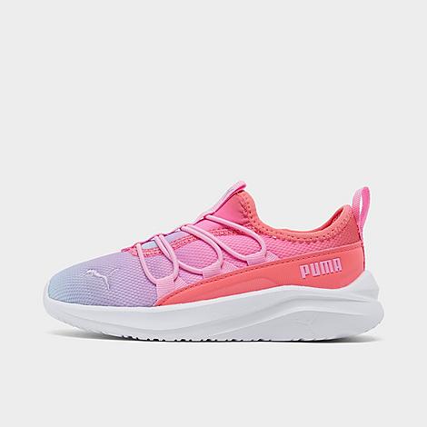Puma Babies'  Girls' Toddler One For All Stretch Lace Casual Shoes In Sunset Sky