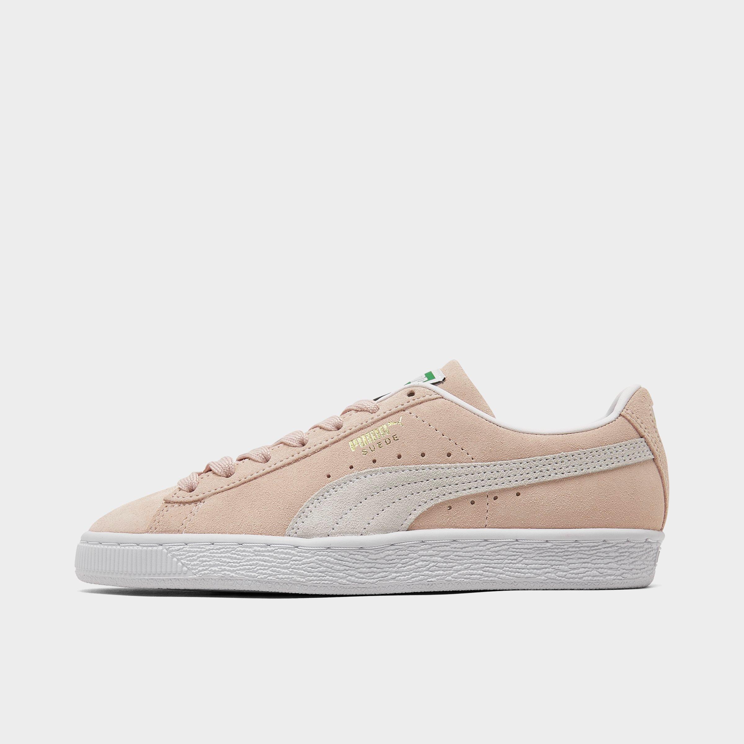 Puma Classic Suede Sneakers In Pink In Peachskin/ White