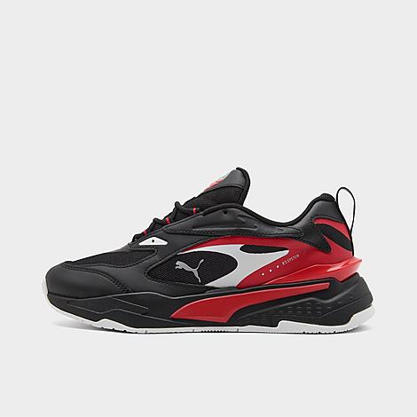 Puma Big Kids’ RS-Fast Casual Shoes in Black/Black Size 6.0 Leather