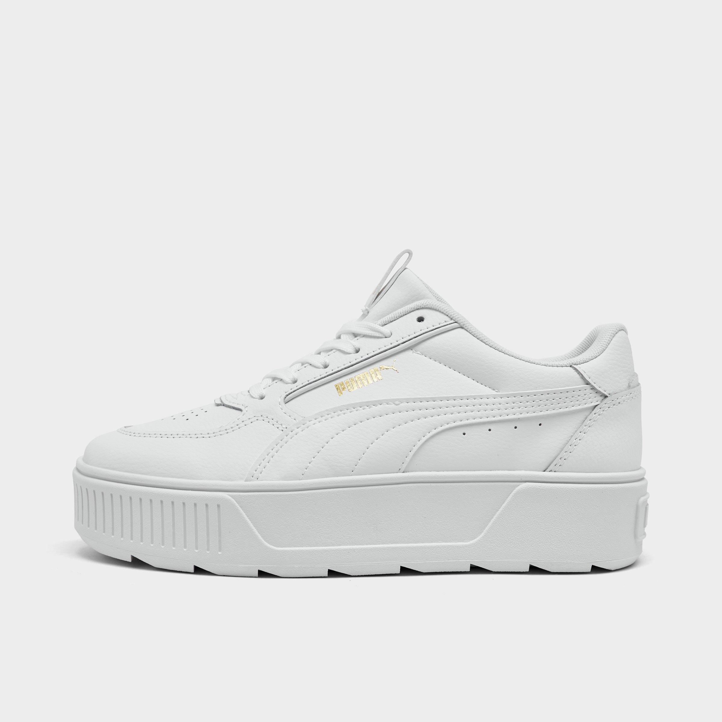 Puma Karmen Rebelle Perforated Sneakers In White/white
