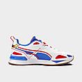 Puma White/Strong Blue/High Risk Red
