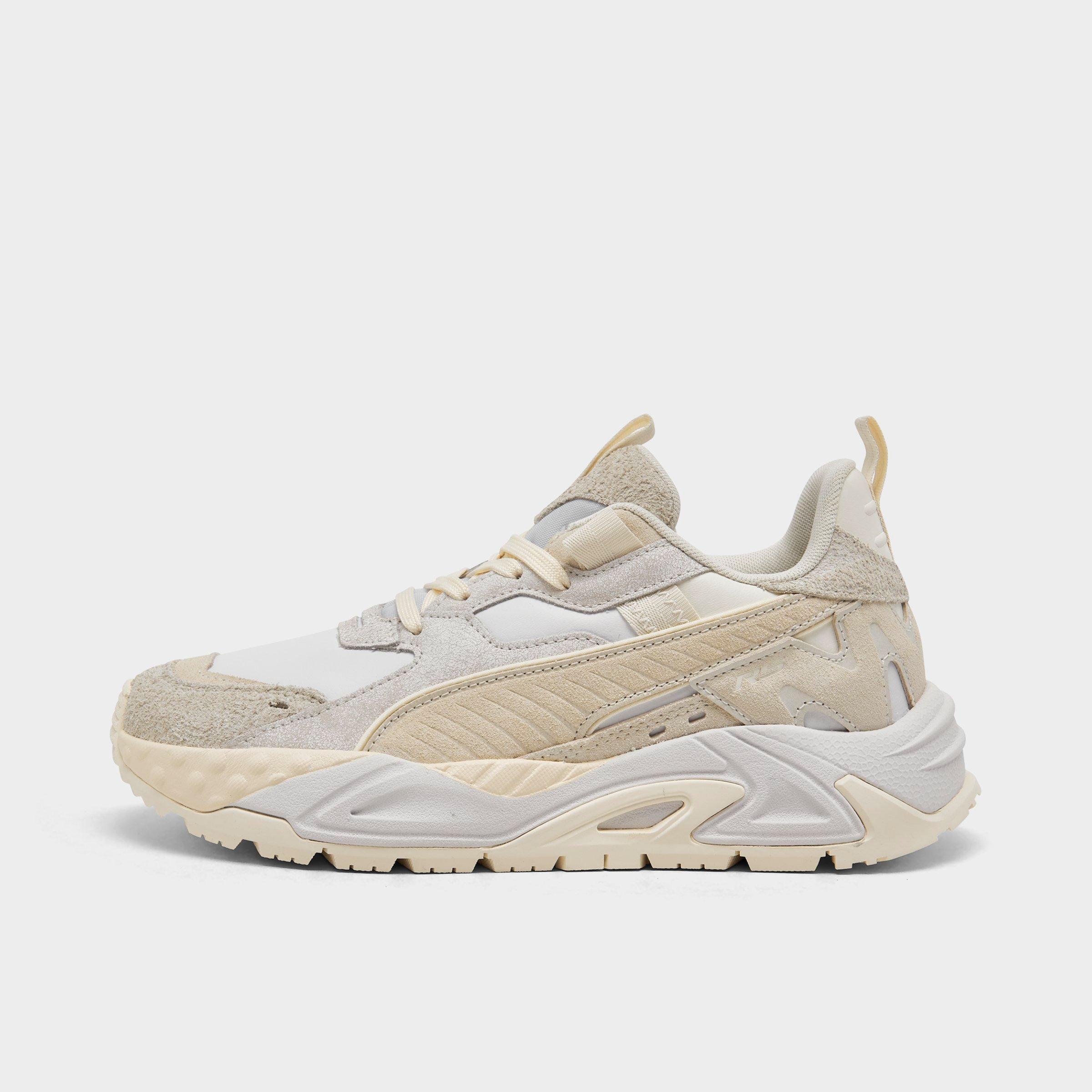 Women's Puma RS-TRCK Casual Shoes in Marshmallow/White/Gum Size: 6.0