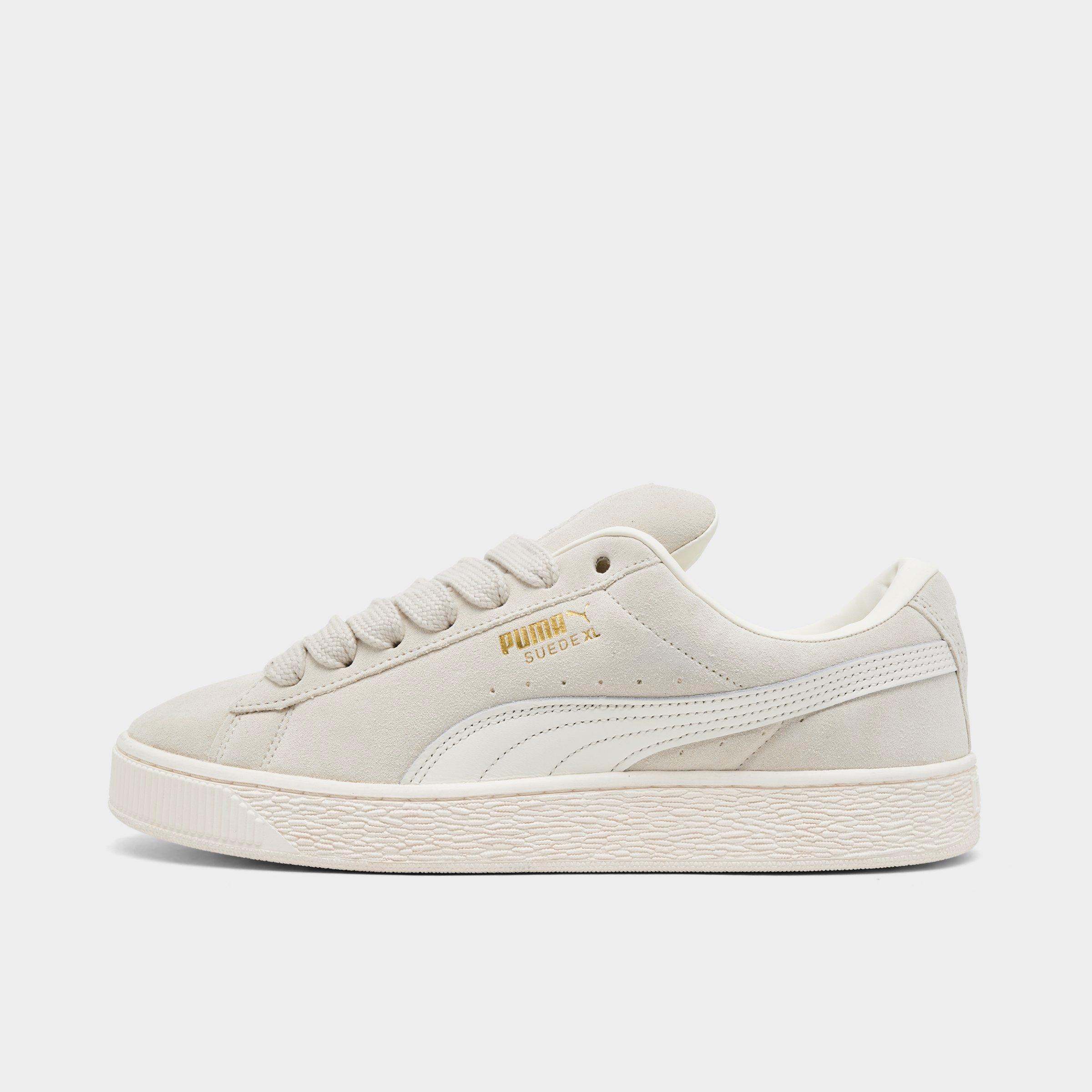 Men's Puma Suede XL Casual Shoes in Alpine Snow/Warm White Size: 7.5