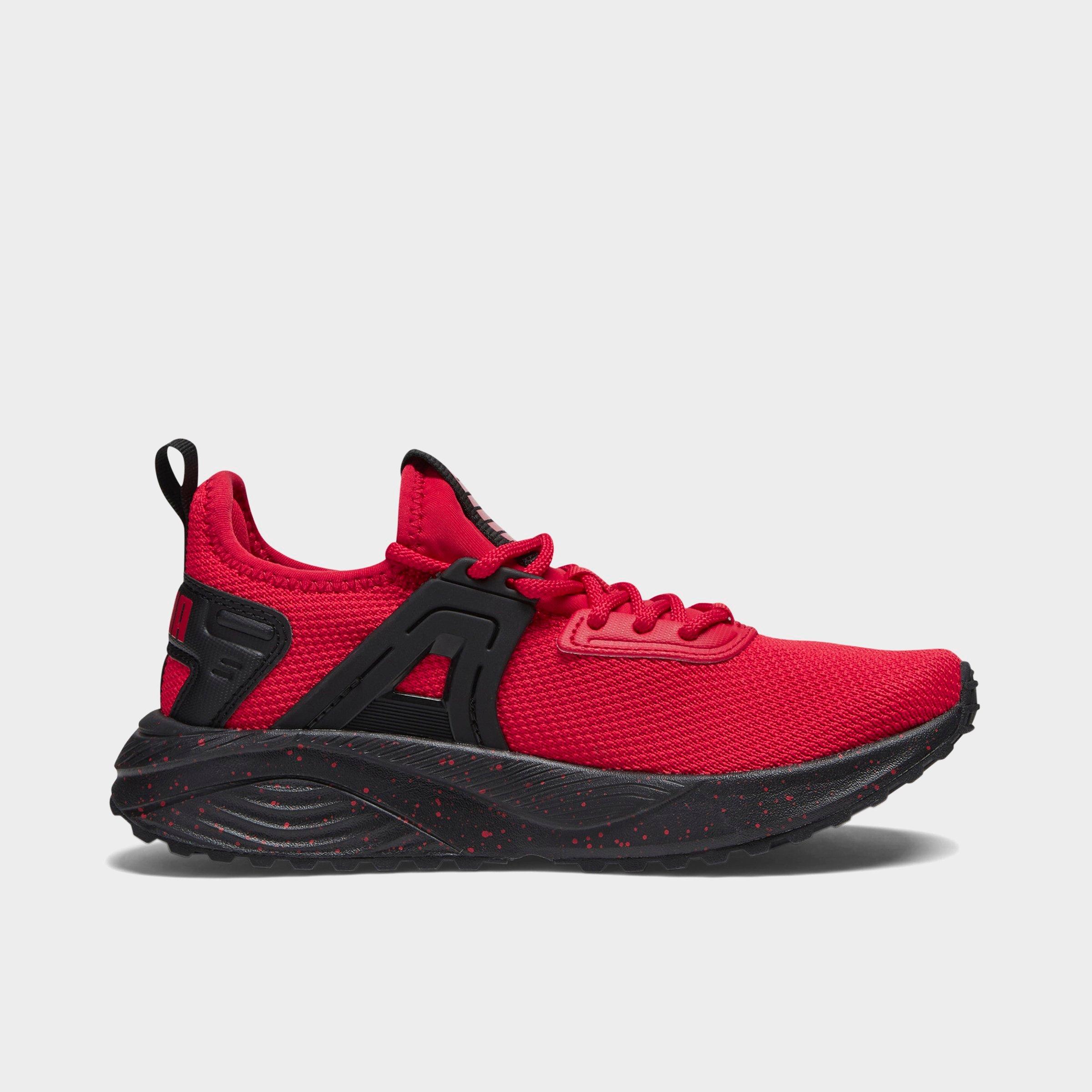 Big Kids Puma Pacer 23 Speckle Casual Shoes in For All Time Red/Puma Black Size: 4.0