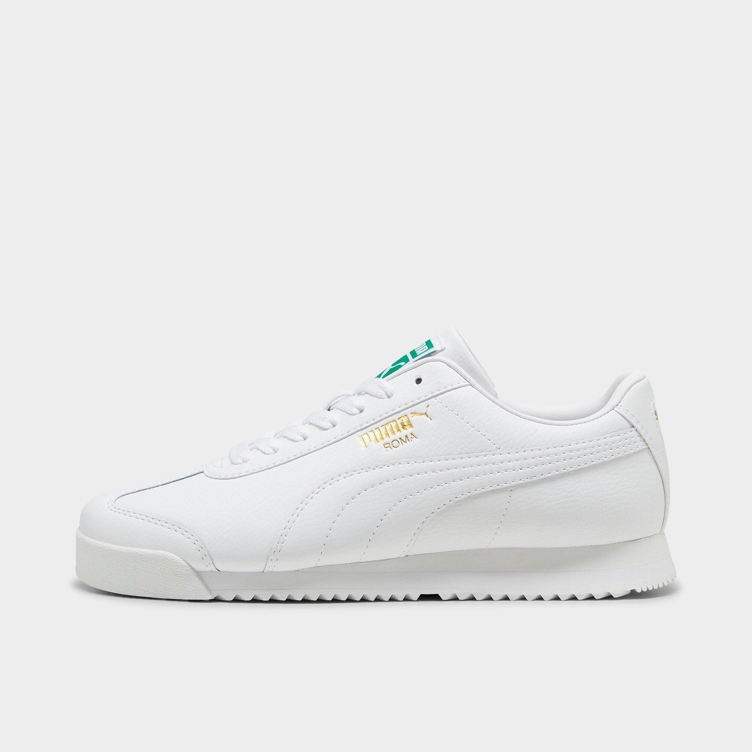 Men's Puma Roma 24 Casual Shoes in Puma White/Archive Green Size: 7.5